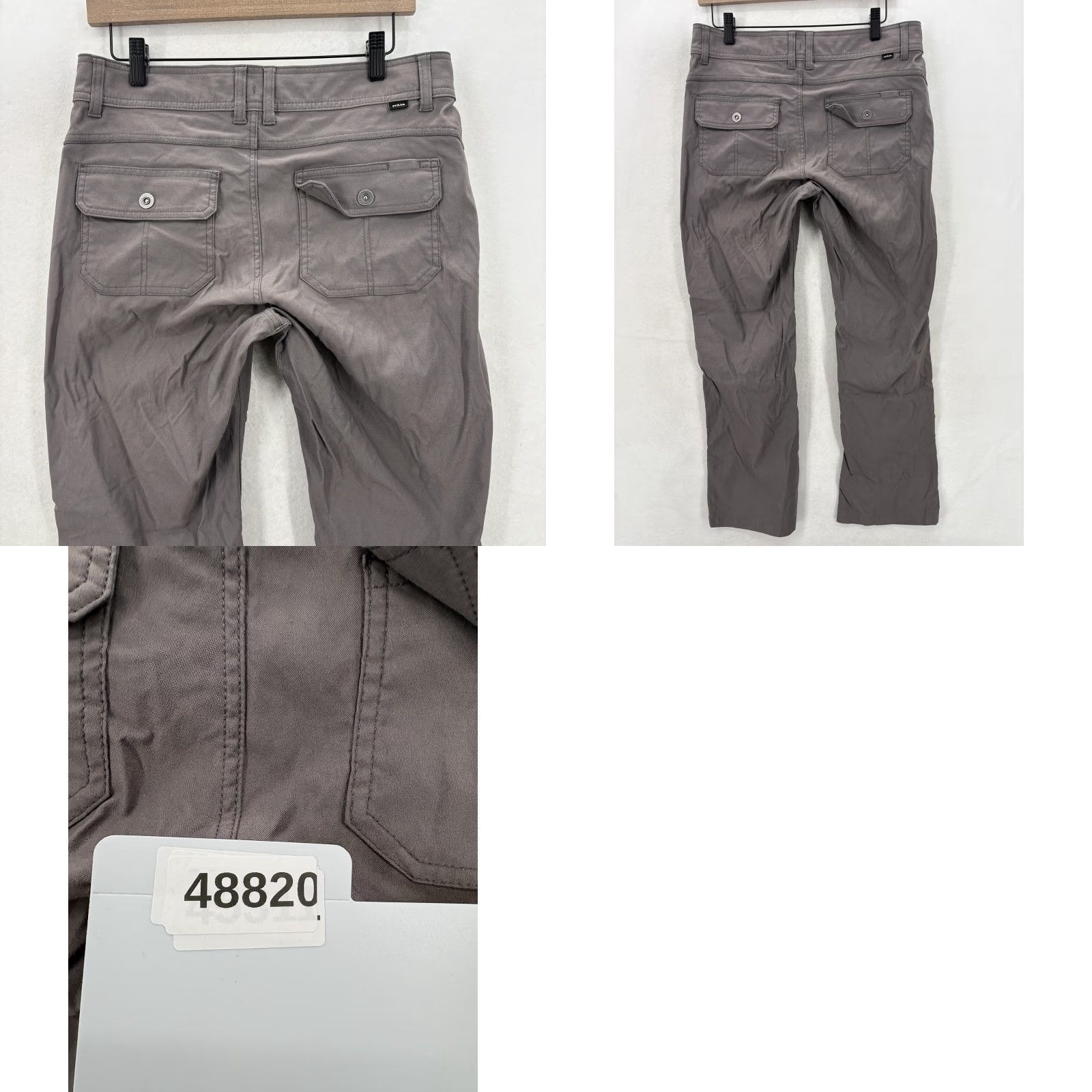 Prana Prana Halle Pant II Womens 10 Tall Gray Nylon Stretch Convertible Size 32" / US 10 / IT 46 - 9 Thumbnail