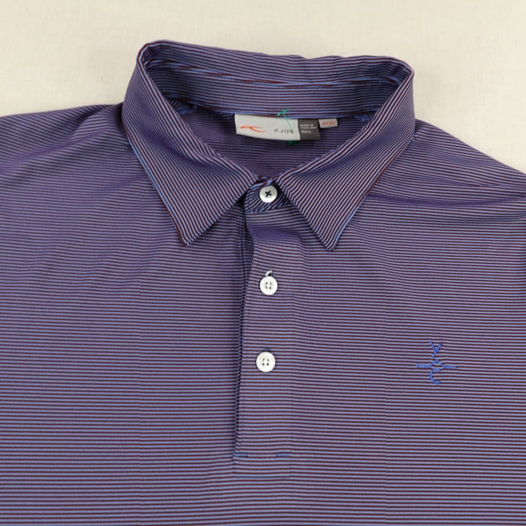 KJUS KJUS Polo Shirt Men L Blue Stripes Soren Performance Golf Golfer Flex UPF 50 Polo Shirt Men L Blue Stripes Soren Performance Golf Golfer Flex UPF 50 Size US L / EU 52-54 / 3 - 2 Thumbnail
