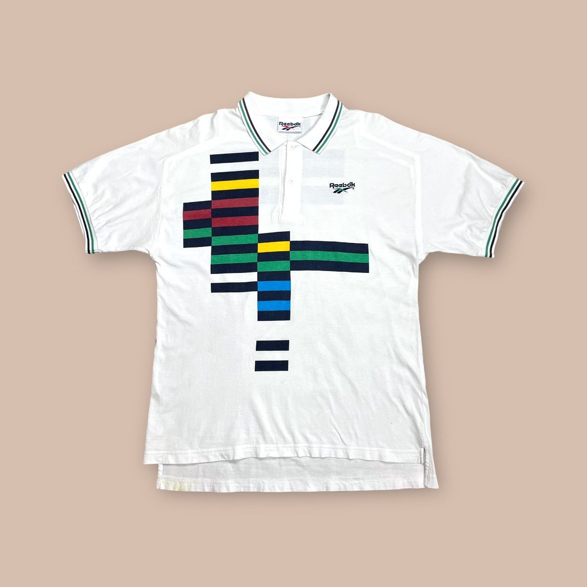 Reebok Vintage 90s Reebok Michael Chang Tennis Polo Shirt Size US L / EU 52-54 / 3 - 1 Thumbnail