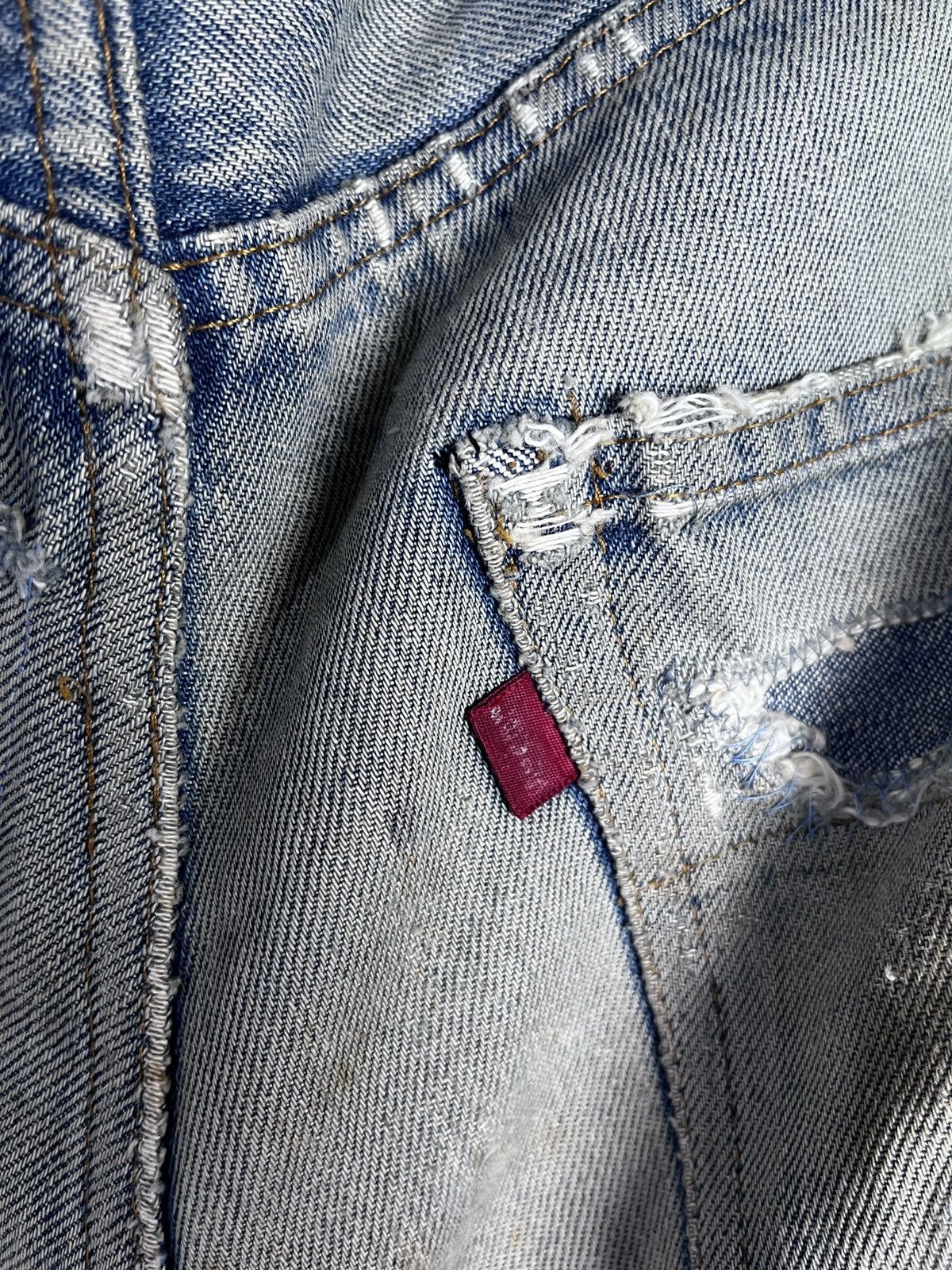 Levi's RARE LEVIS 66 501 SELVEDGE DISTRESSED 60/70s Size US 34 / EU 50 - 14 Thumbnail