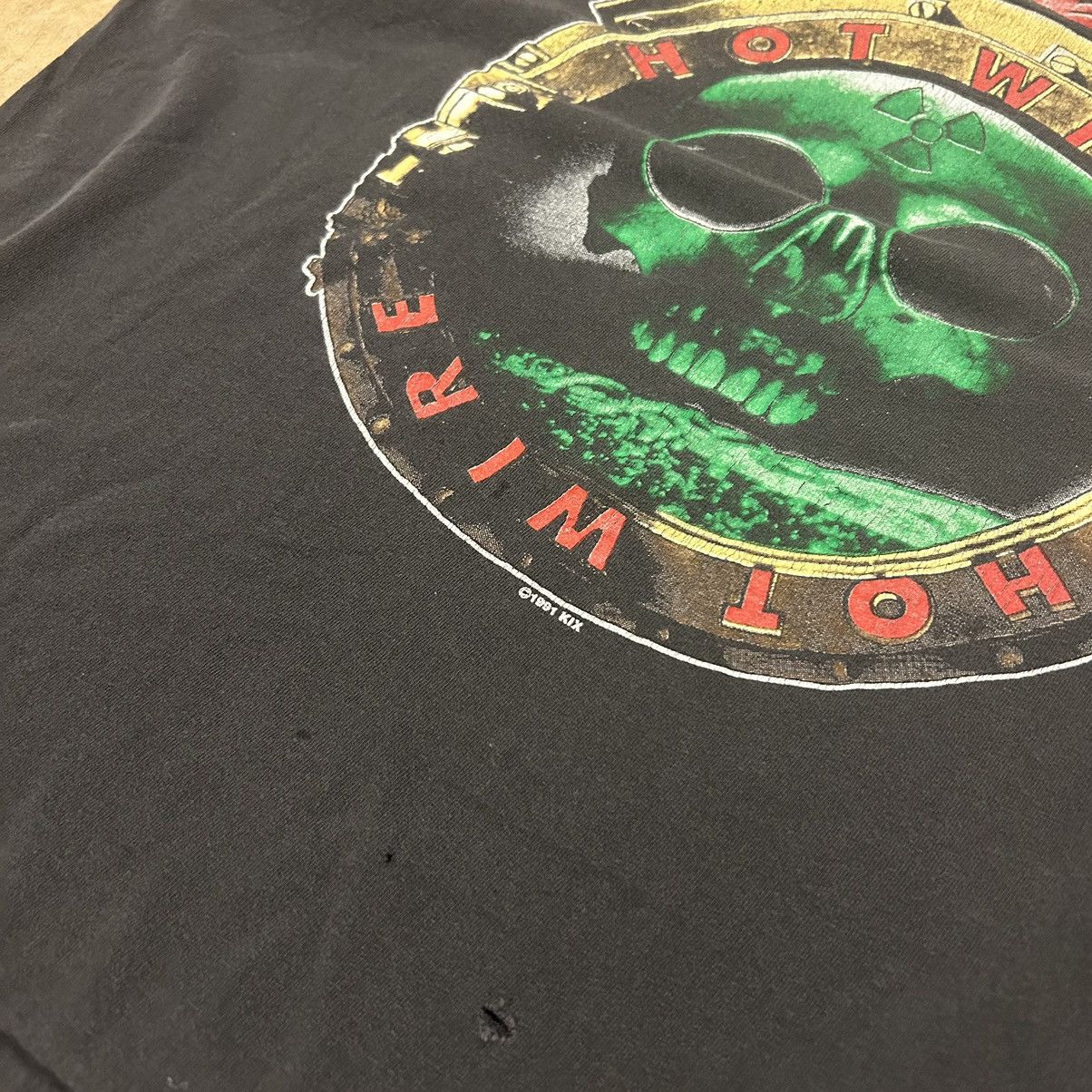 Band Tees × Vintage Crazy Vintage 90s Kix Hot Wire Faded Band Tee Grunge Size US M / EU 48-50 / 2 - 3 Thumbnail