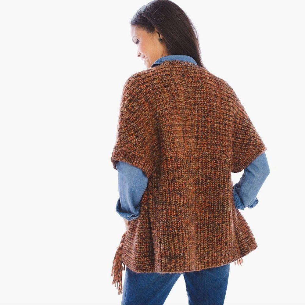 Chicos Chico's Katarina Hardware Fringe Cardigan Size 0 US S Size S / US 4 / IT 40 - 2 Thumbnail