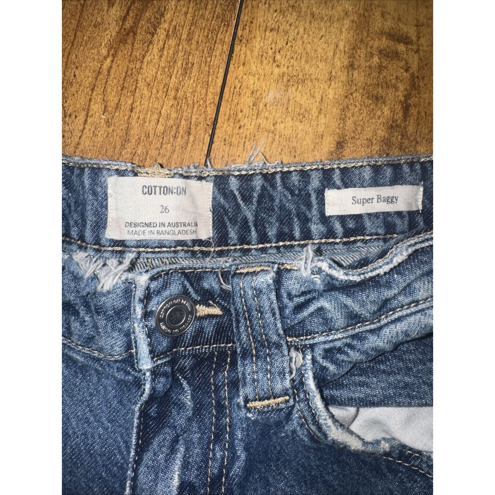 Cotton On Cotton On Super Baggy Jeans 26x32 Y2K Skater Streetwear Size US 26 / EU 42 - 4 Thumbnail