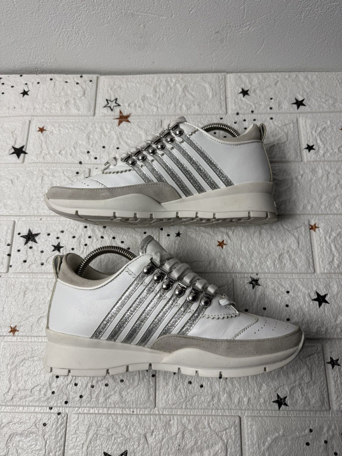 Dsquared2 Dsquared2 US8 UK5.5 EUR39 Sneakers Women's Casual White Size US 8 / IT 38 - 7 Thumbnail