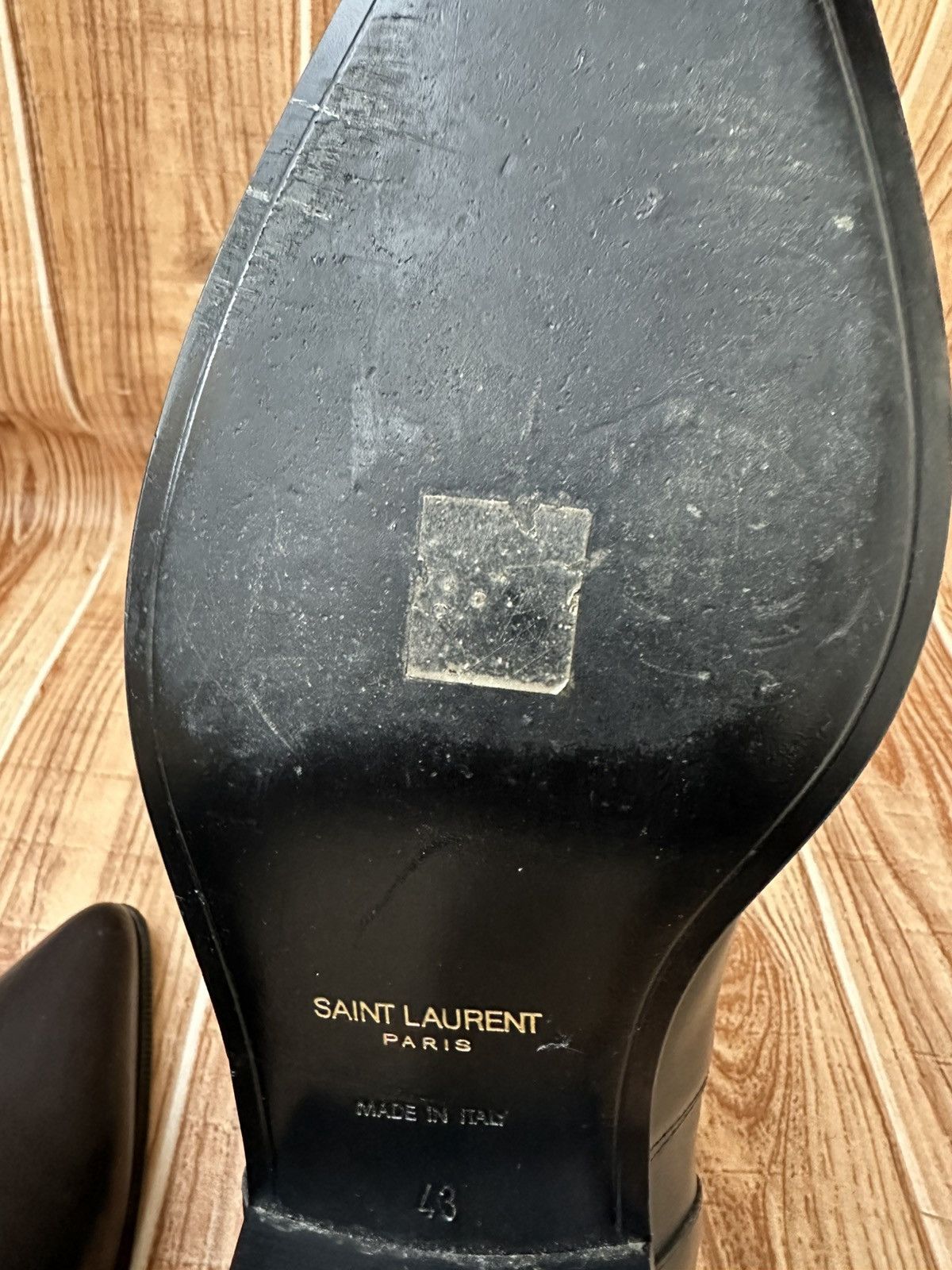 Saint Laurent Paris Hedi Slimane Western Buckle Duckies Boots Size US 10 / EU 43 - 20 Thumbnail