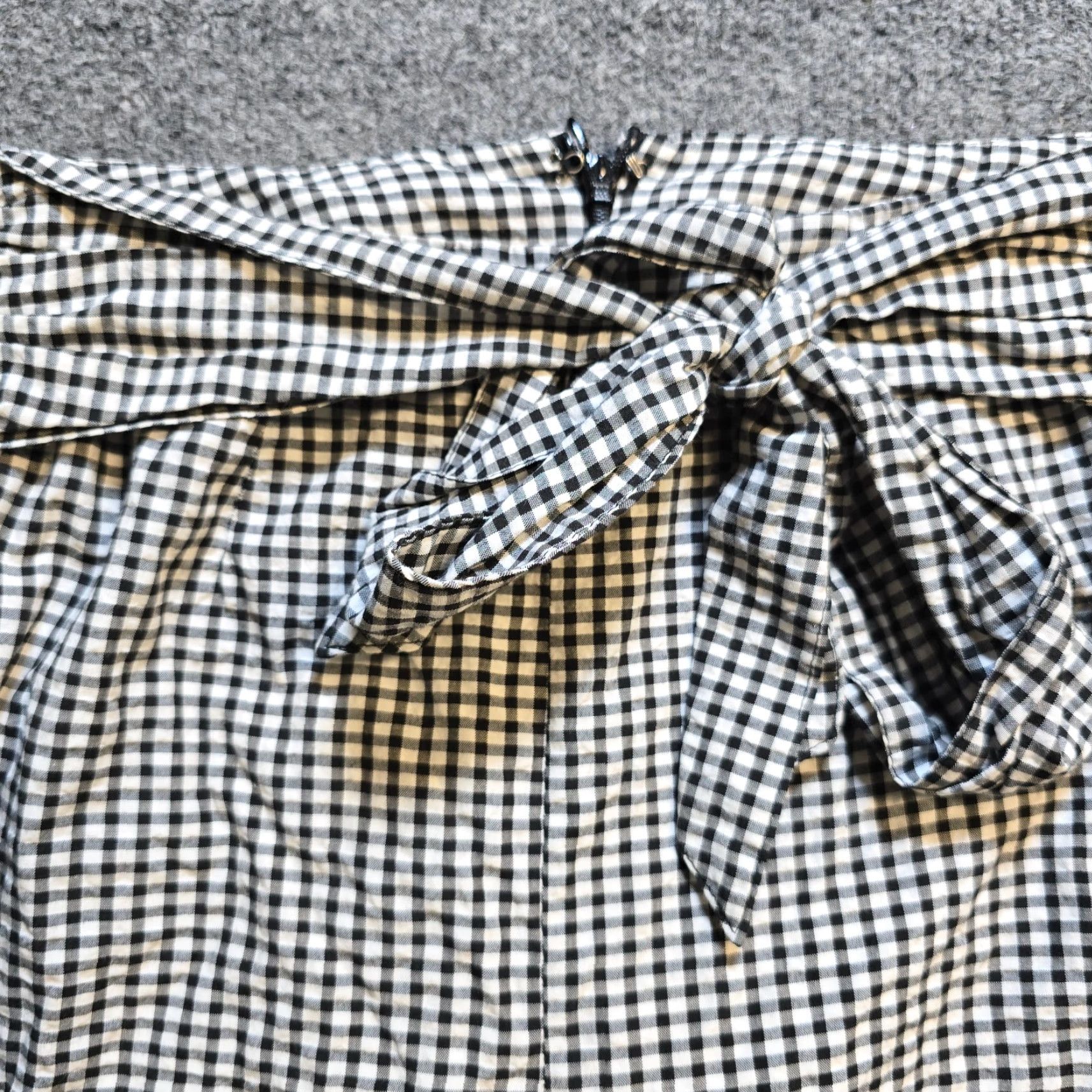 Free People Free People Pants Womens Size 0 Black White Gingham Plaid Belted Tapered Cropped Class ic Women Pants Womens Mens Size 25" / US 0 / IT 36 - 3 Thumbnail
