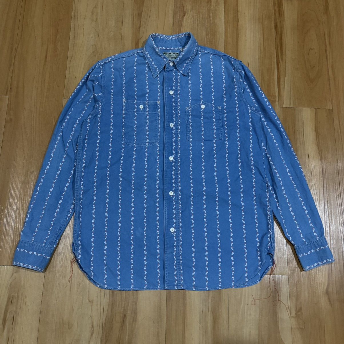 Sugar Cane Sugar Cane Indigo Anchor Work shirt Size US S / EU 44-46 / 1 - 1 Thumbnail