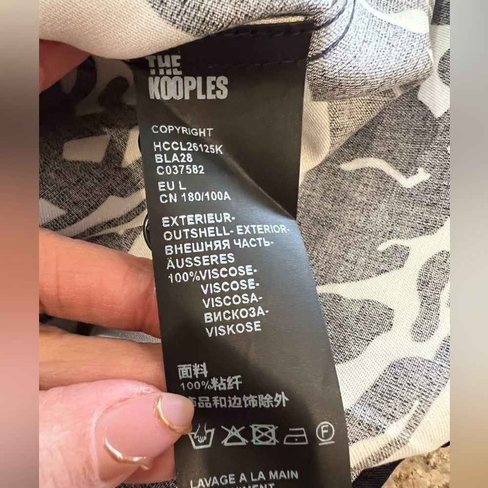 The Kooples The Kooples Black & White Panther Print Shirt – NWT – Large Size US L / EU 52-54 / 3 - 9 Thumbnail