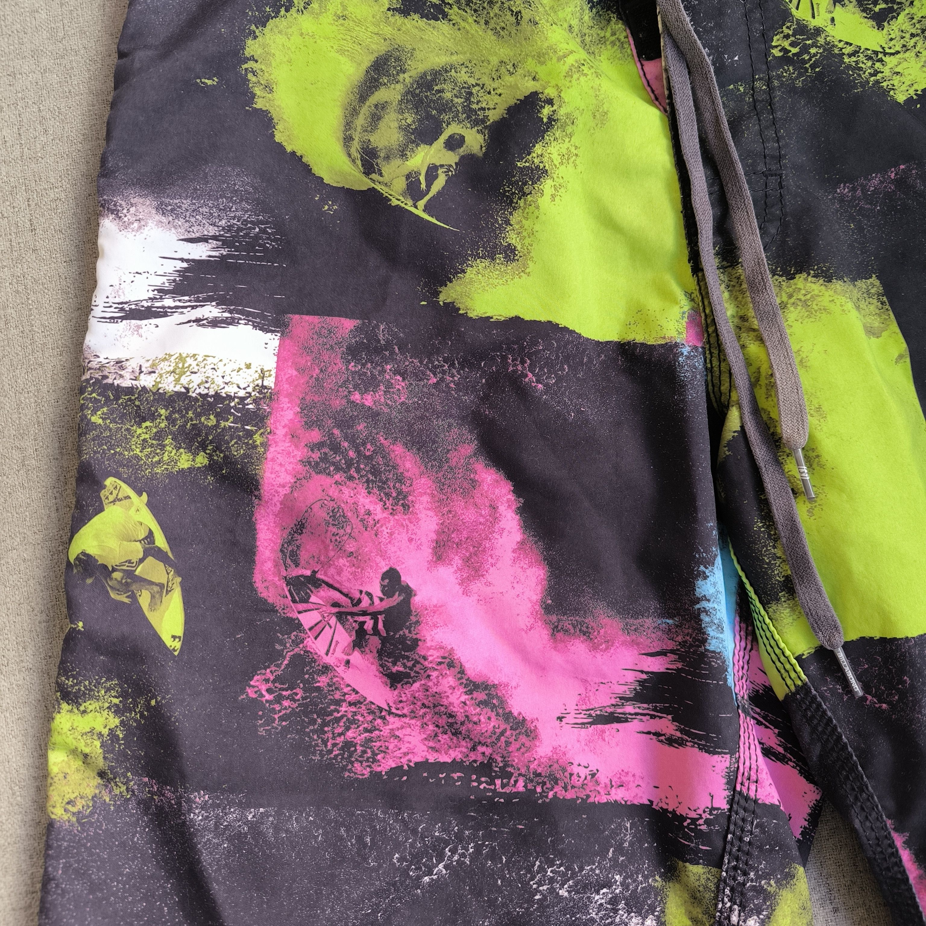 Billabong Billabong Y2K Neon Surf Board Shorts Men’s Swim Shorts Size US 32 / EU 48 - 2 Thumbnail