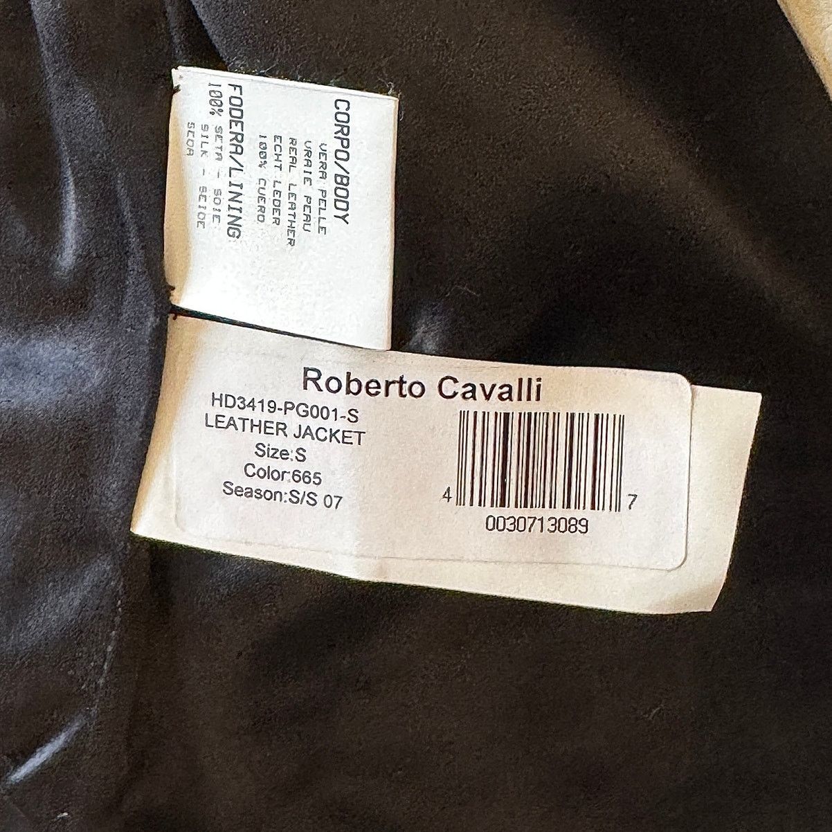 Roberto Cavalli ROBERTO CAVALLI Women Leather Jacket Beige Size S / US 4 / IT 40 - 4 Thumbnail