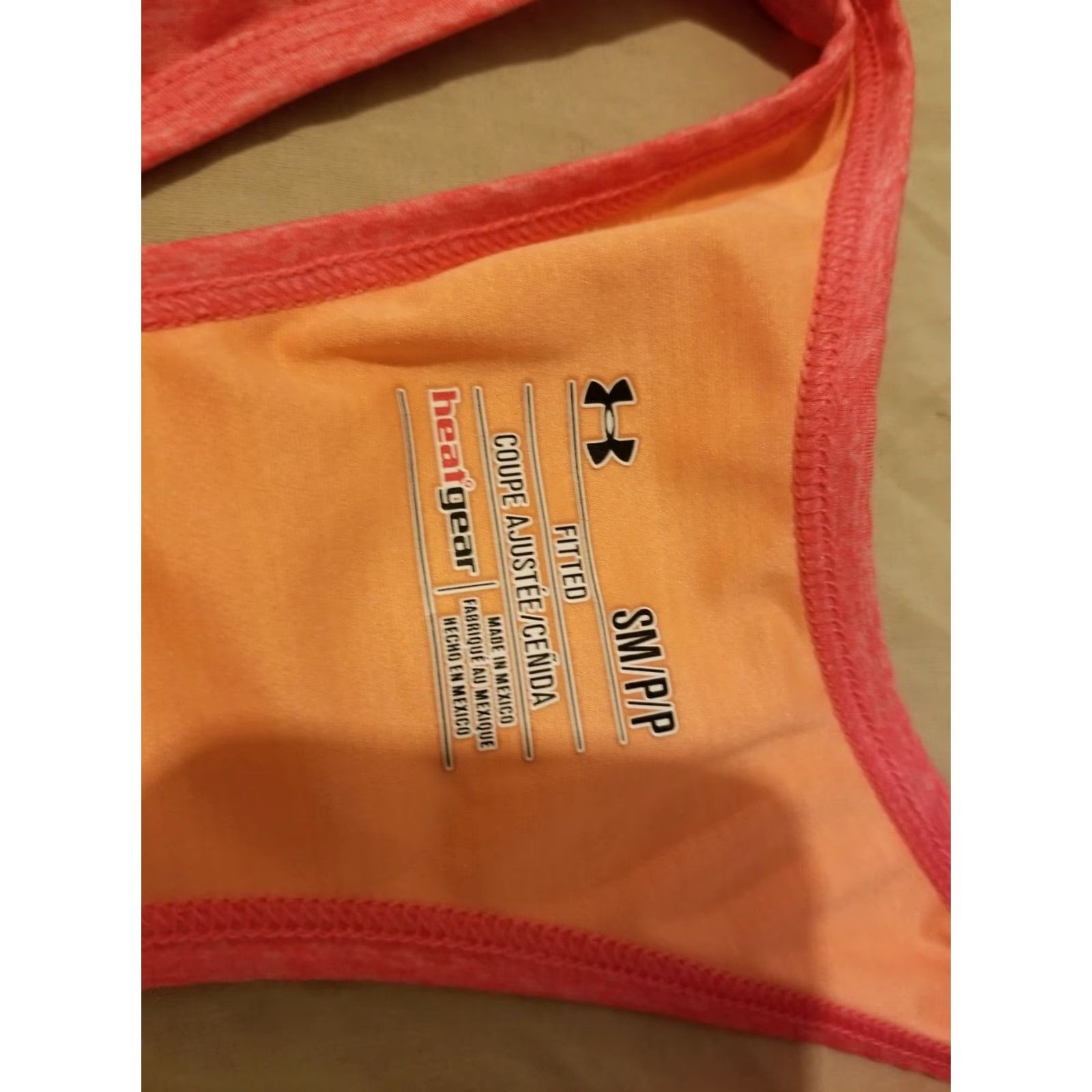 Under Armour Under Armour Tank Shirt Women S Orange Athletic Gym Workout Size Small Size S / US 4 / IT 40 - 4 Thumbnail