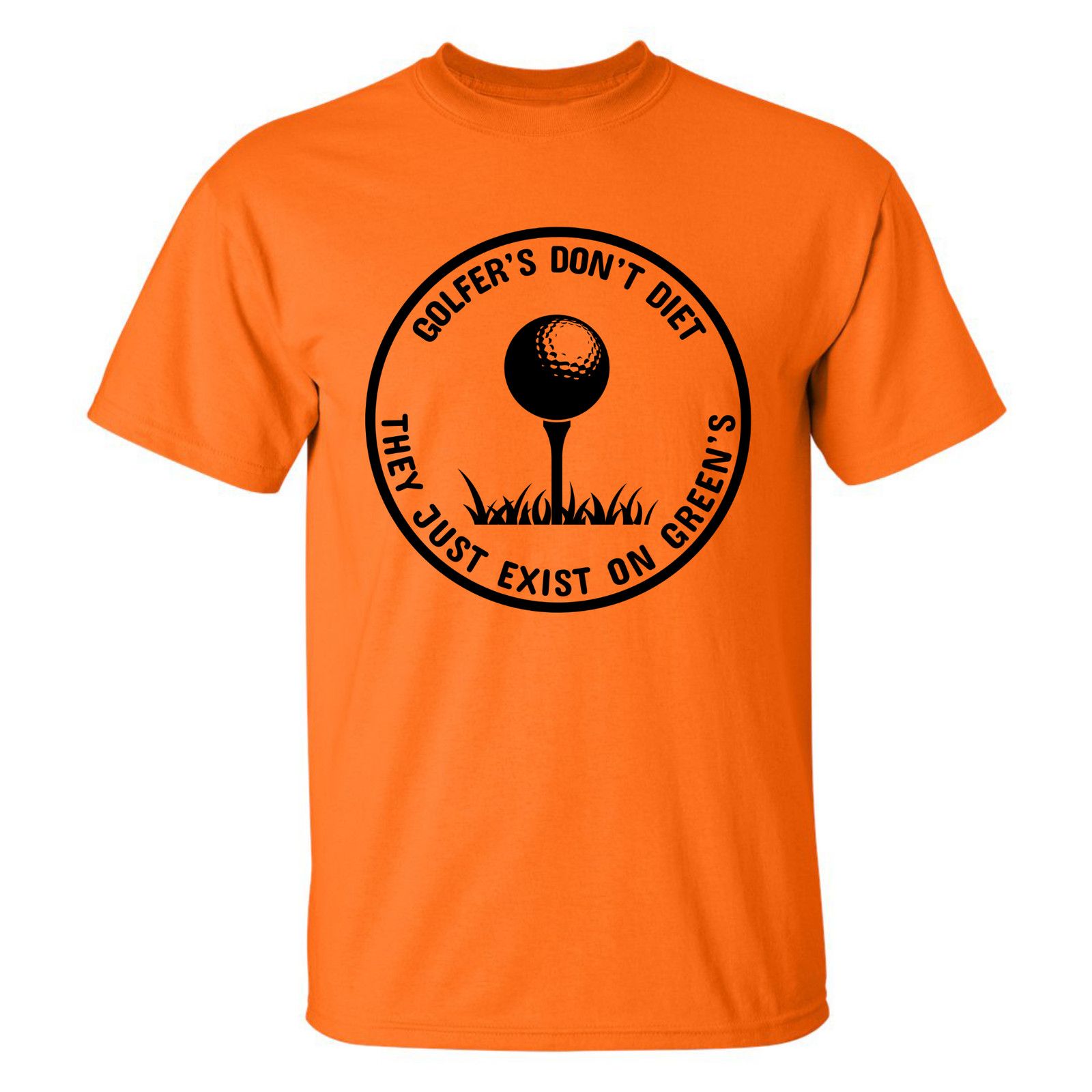 Gildan Golfers Dont Diet On Greens Funny Golfing Tee T-Shirt Size US L / EU 52-54 / 3 - 18 Thumbnail