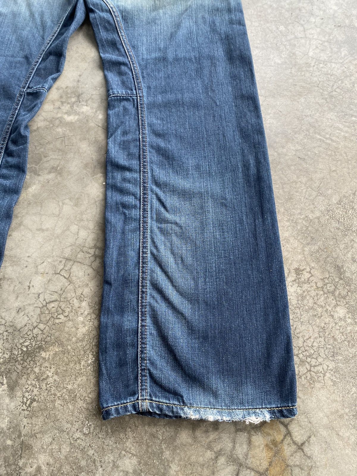 Evisu × Momotaro Jeans × Pepe Jeans Baggy Jeans Pepe London Wash Blue p112 Size US 32 / EU 48 - 3 Thumbnail