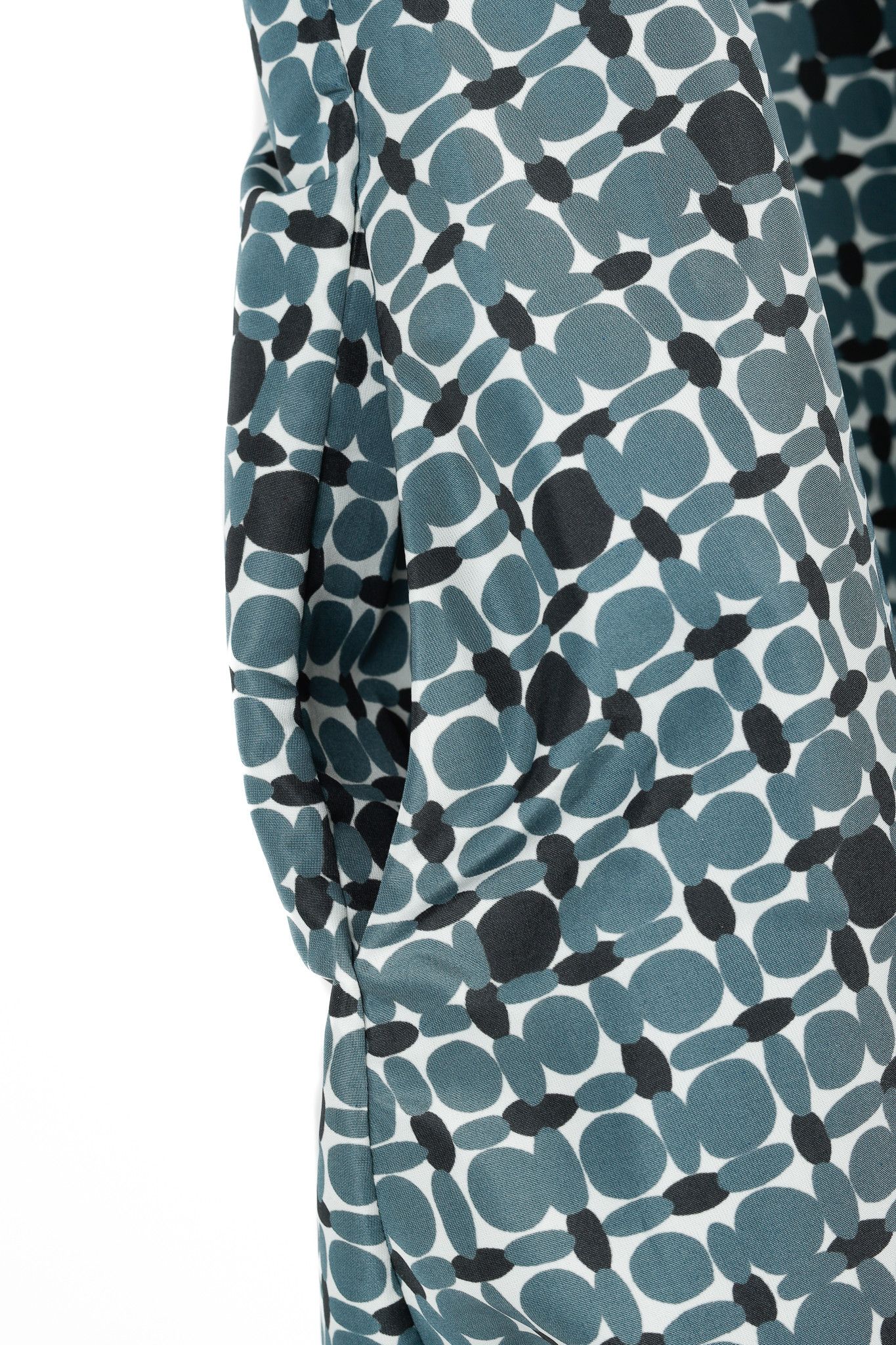 Marni Marni Teal Geometric-Printed Cap-Sleeve Blouse Size S / US 4 / IT 40 - 8 Thumbnail