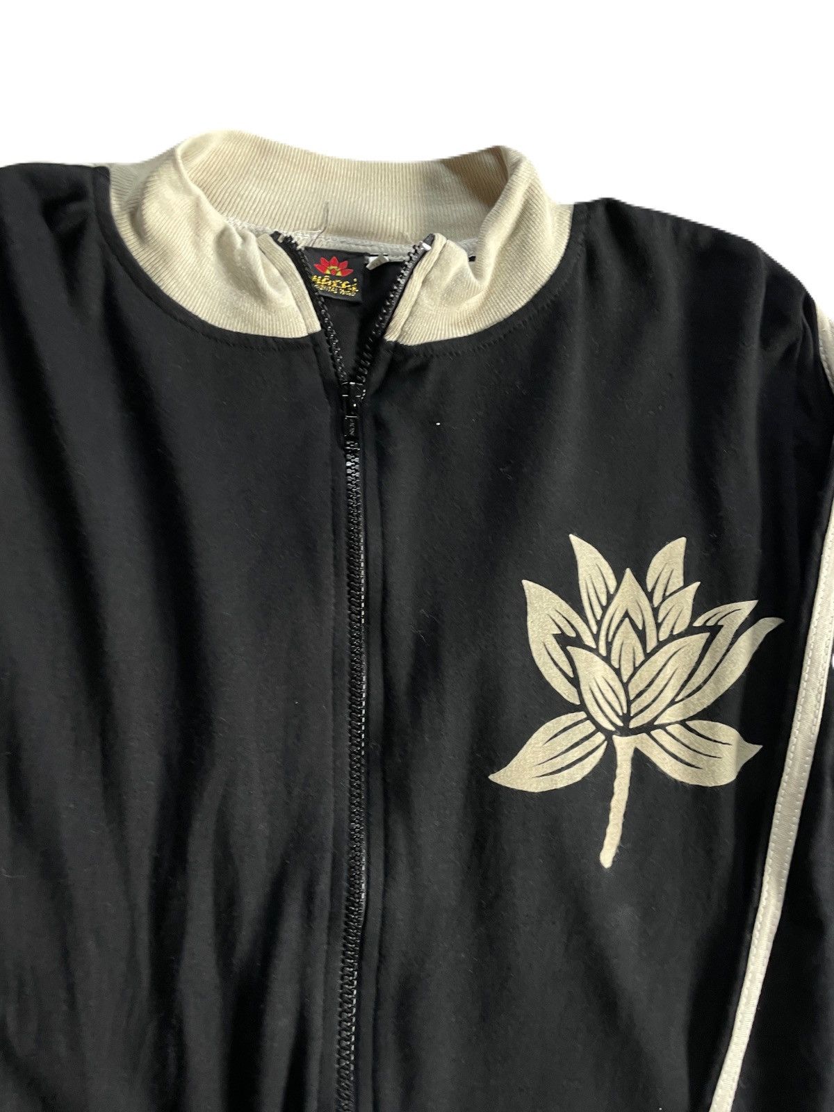 If Six Was Nine 2000s Japanese archive Vkei Lotus Graphic Track Jacket Size US M / EU 48-50 / 2 - 5 Thumbnail