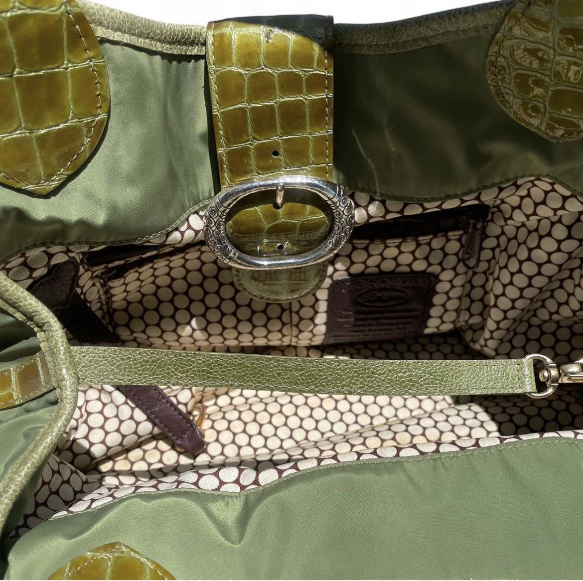 Vintage Vintage Green “ Brighton “ shoulder bag with gold hardware Size ONE SIZE - 4 Thumbnail