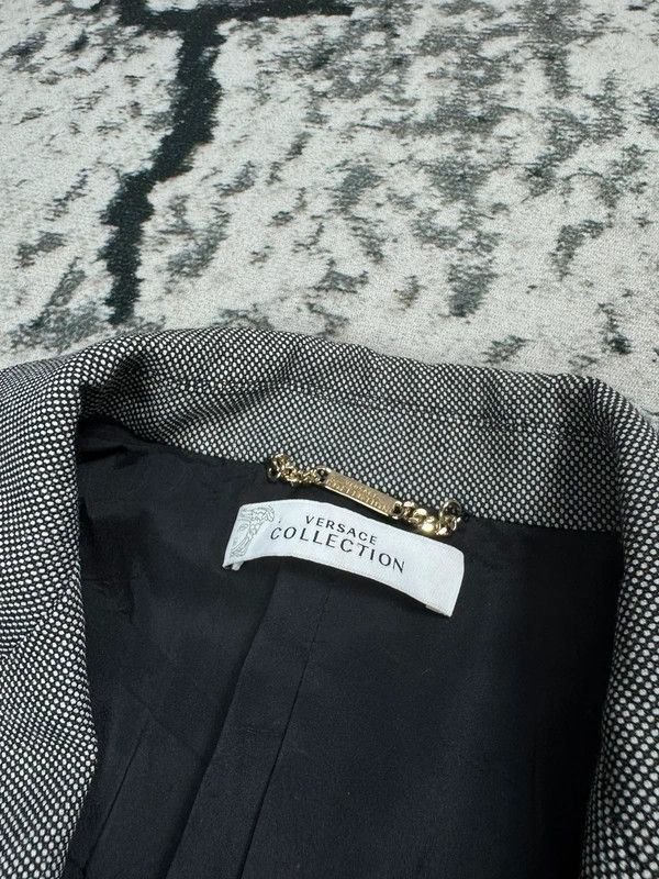 Versace Versace Collection gray polka dot jacket XXL Size XXL / US 16-18 / IT 52-54 - 4 Thumbnail