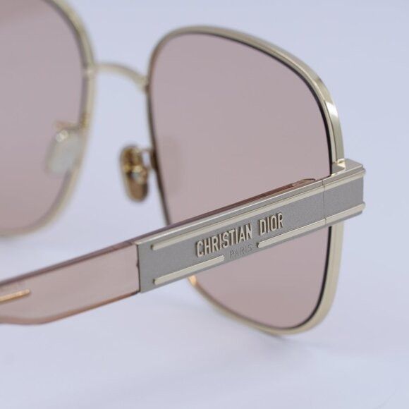 Dior 🕶️ New Dior DIORSIGNATURE S5U B0L0 Sunglasses - Shiny Gold Size ONE SIZE - 4 Thumbnail