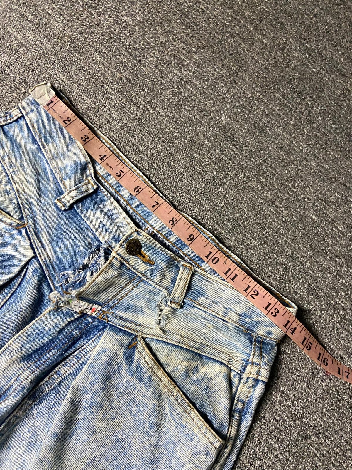 Japanese Brand AMERICAN JEANNING Acid Wash Ripped Jeans (141) Size US 28 / EU 44 - 8 Thumbnail