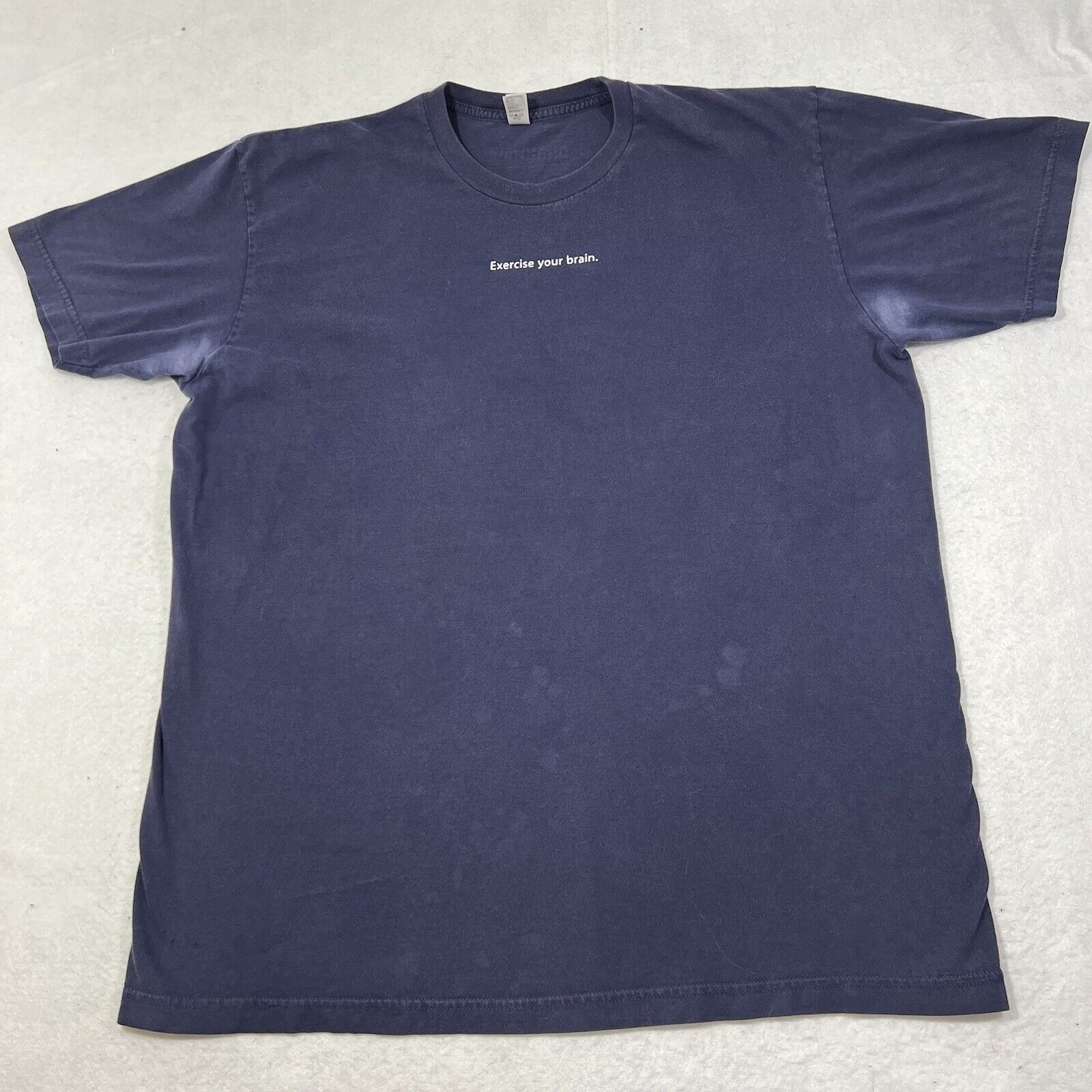American Apparel Vintage Apple Computers Trainer Tee One To One Employee Tee Size US XL / EU 56 / 4 - 1 Thumbnail