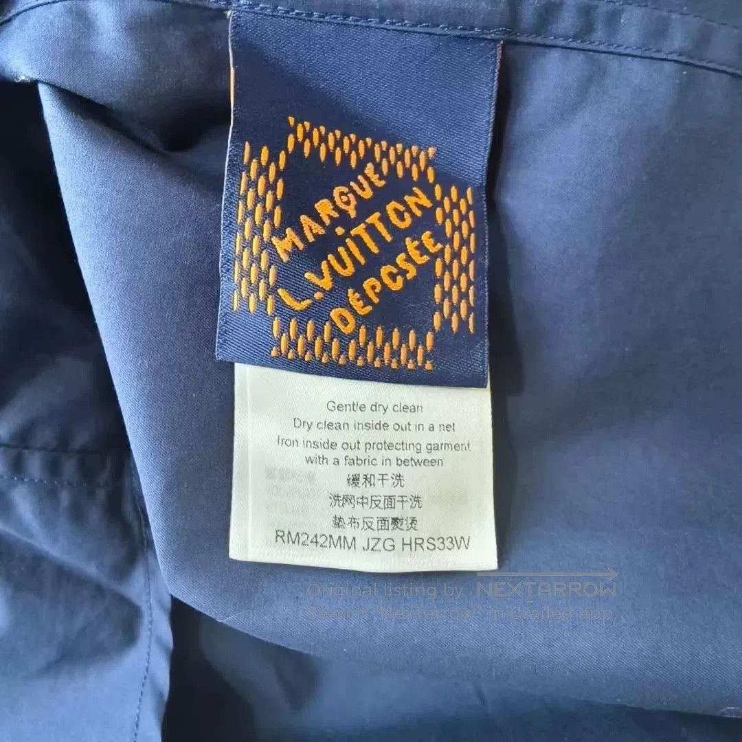 Louis Vuitton Louis Vuitton SS24 Logo Embroidered Long-Sleeve Shirt. Size US L / EU 52-54 / 3 - 5 Thumbnail