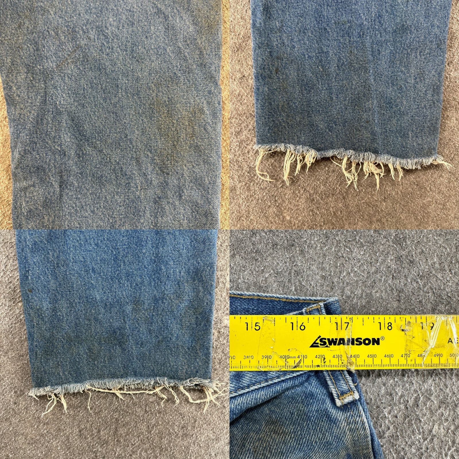 Carhartt VINTAGE Carhartt Jeans Mens 34x27 Blue Double Knee Loose Original Medium Wash B73 DST Shirt Size US 34 / EU 50 - 10 Thumbnail