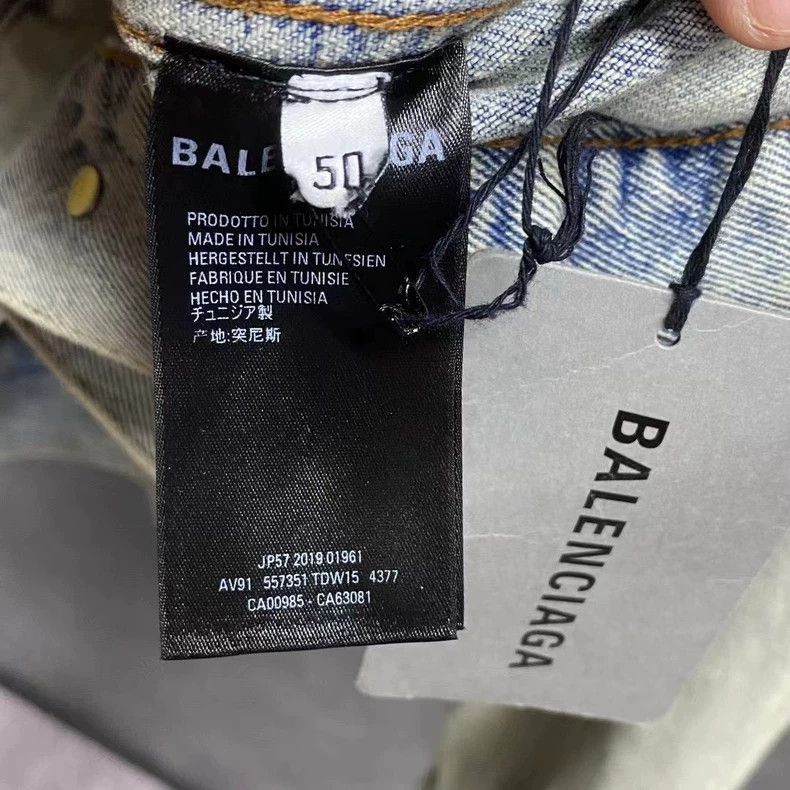 Balenciaga Balenciaga latest green embroidered logo denim jacket-2506 Size US L / EU 52-54 / 3 - 5 Thumbnail