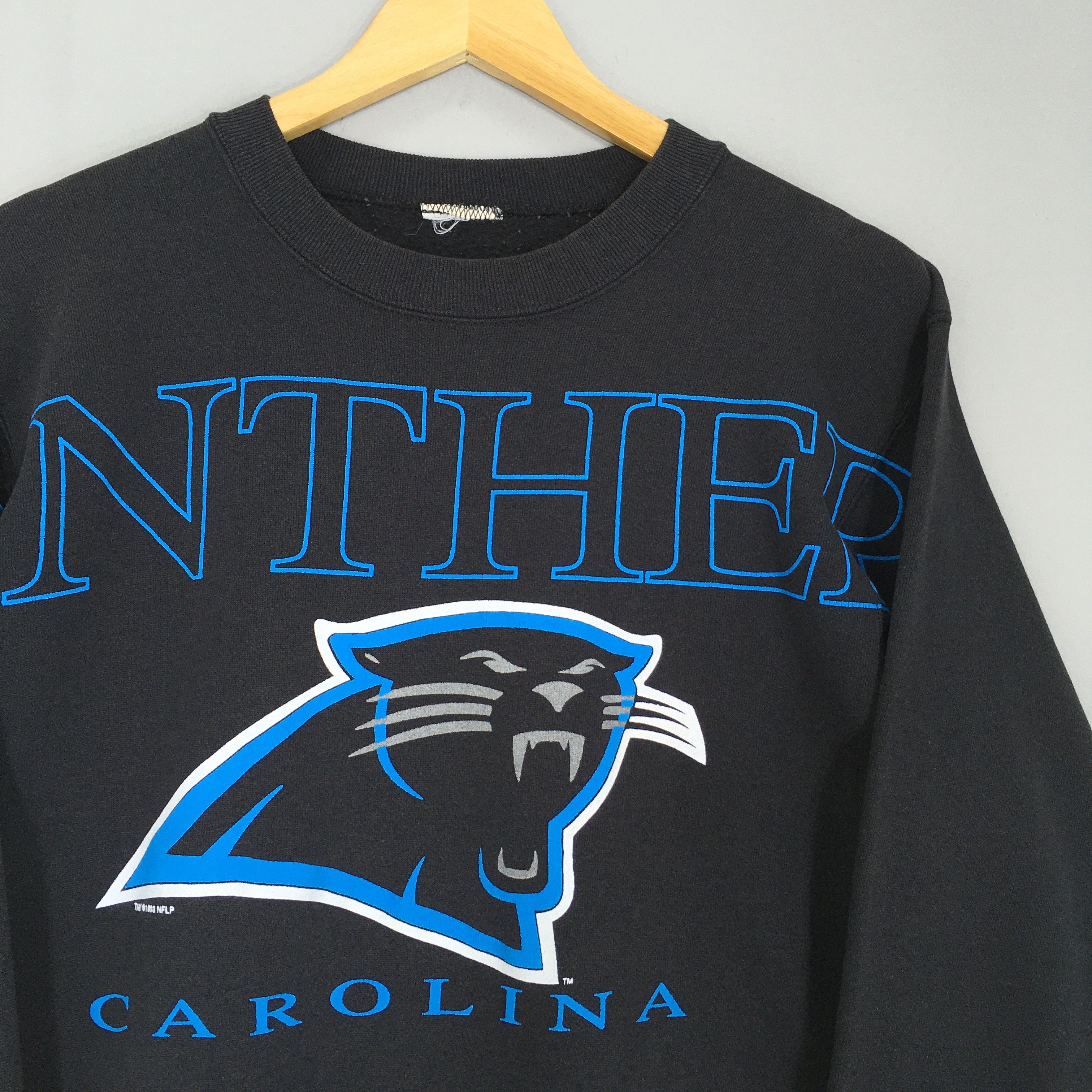 NFL × Vintage RARE Vintage 90s Carolina Panthers NFL Sweatshirt Small Size US S / EU 44-46 / 1 - 2 Thumbnail