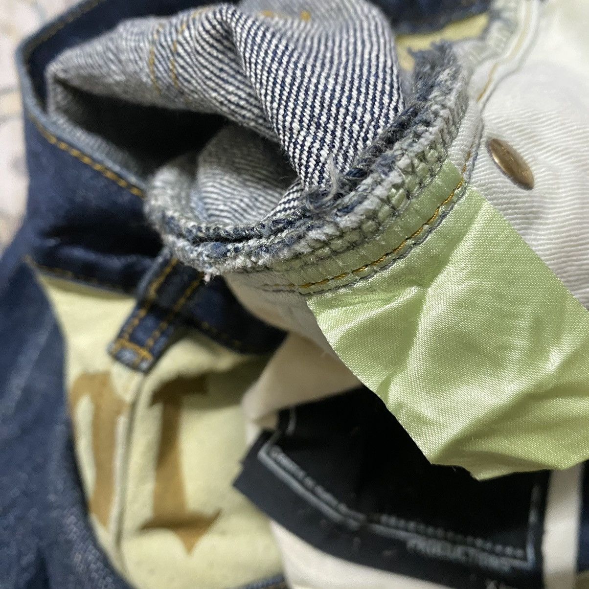 Engineered Garments 'HEARTS OF DIXIE' Cootie Denim Jeans Leather Pocket Size US 34 / EU 50 - 17 Thumbnail