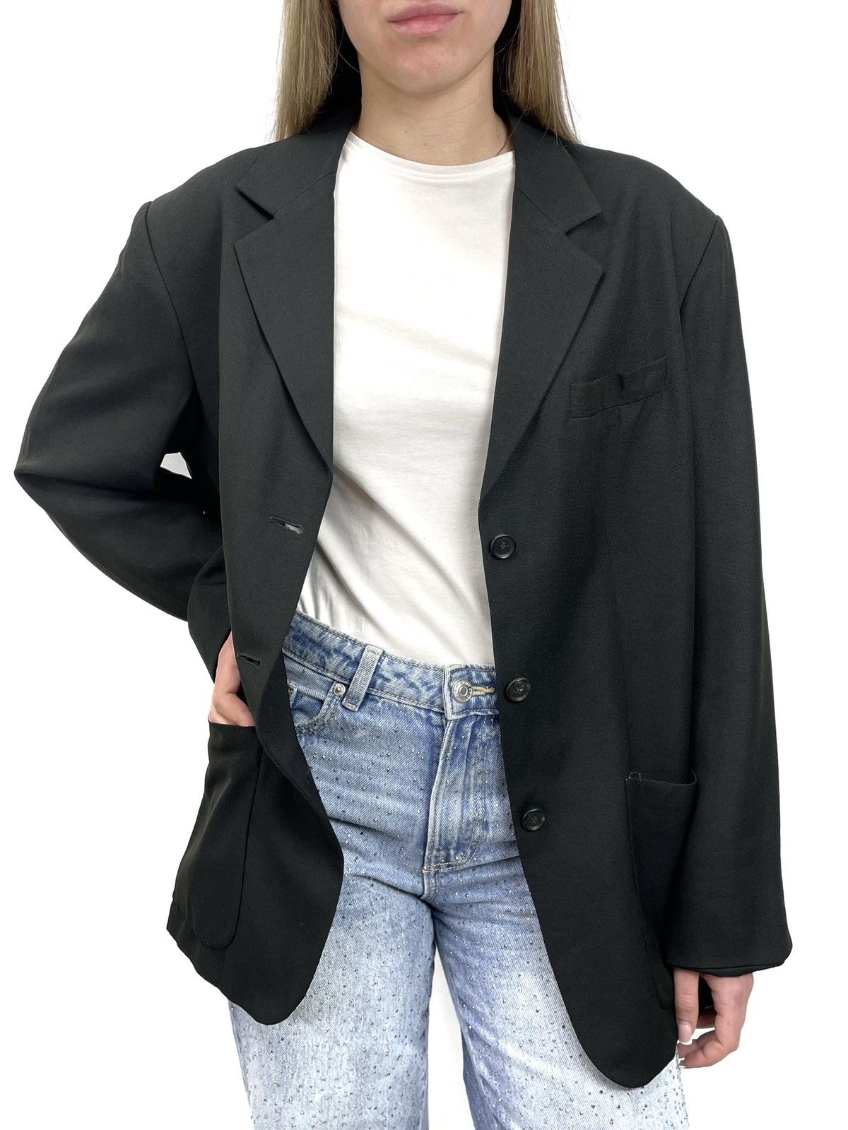 Yohji Yamamoto Vintage Yohji Yamamoto Archive Silk Blend Blazer – Size M Size M / US 6-8 / IT 42-44 - 5 Thumbnail
