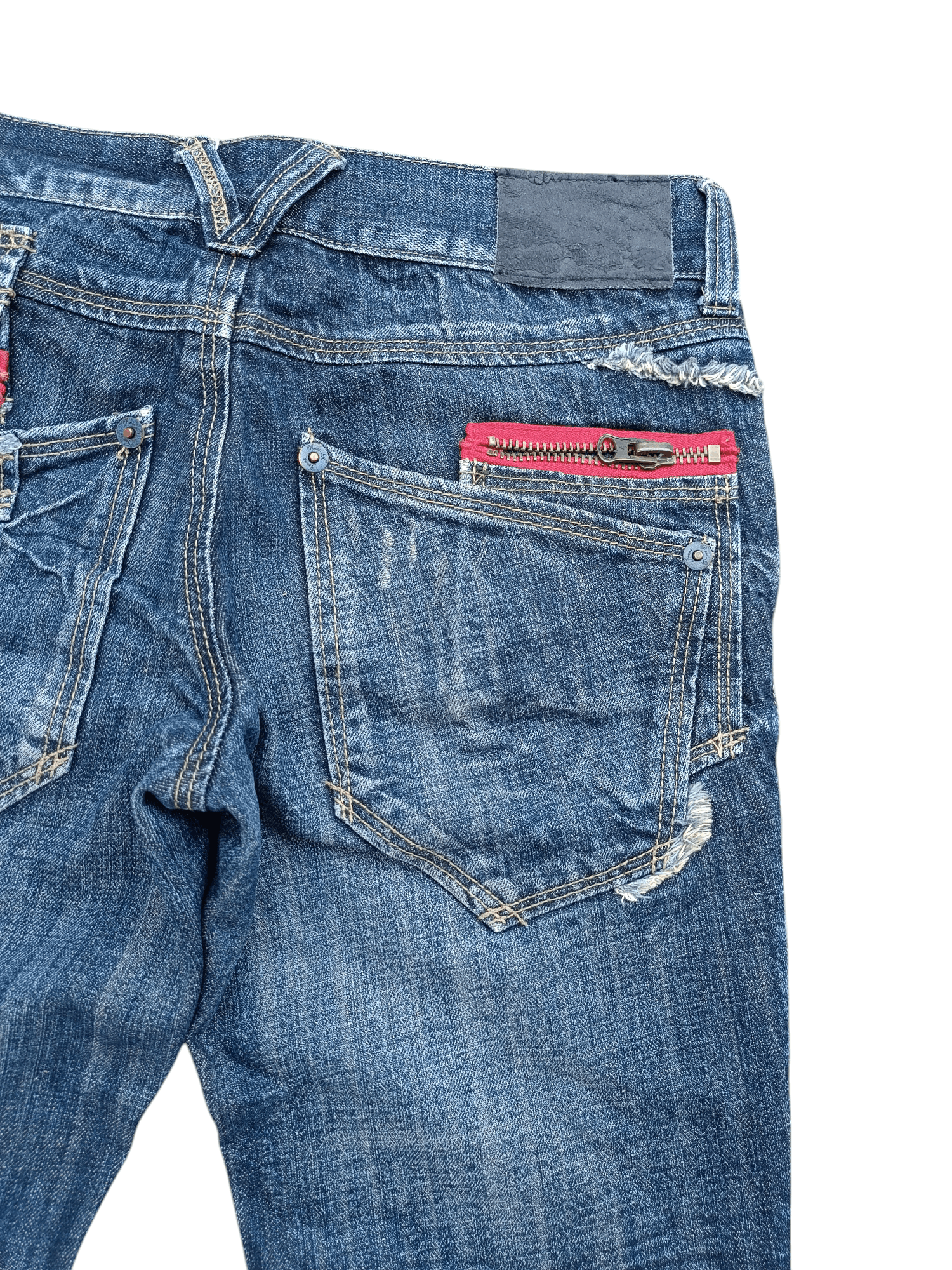 If Six Was Nine × Japanese Brand × Le Grande Bleu (L.G.B.) FLARED Distressed Japanese Brand RUSS-K Bootcut Denim Size US 30 / EU 46 - 20 Thumbnail