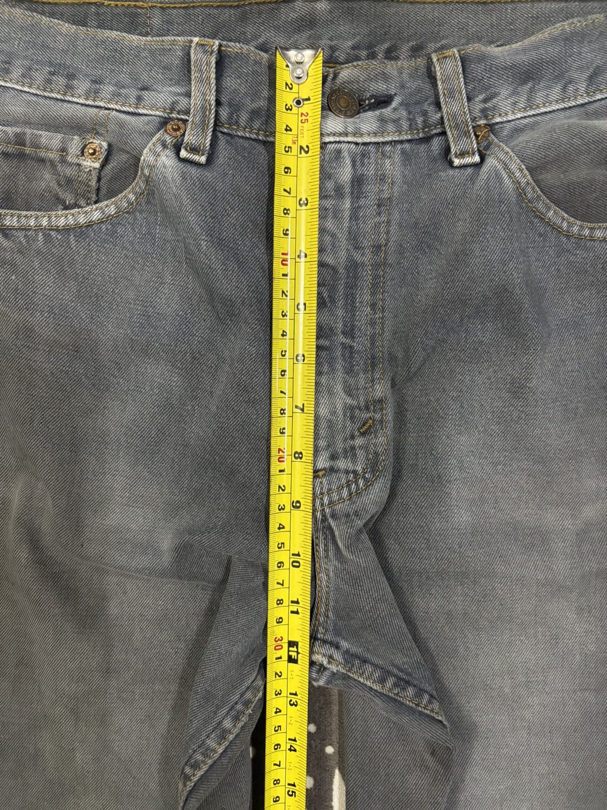 Levi's Vintage 90s Levis 517 Blue-Gray Faded Flare Distressed Jeans Size US 33 - 19 Thumbnail