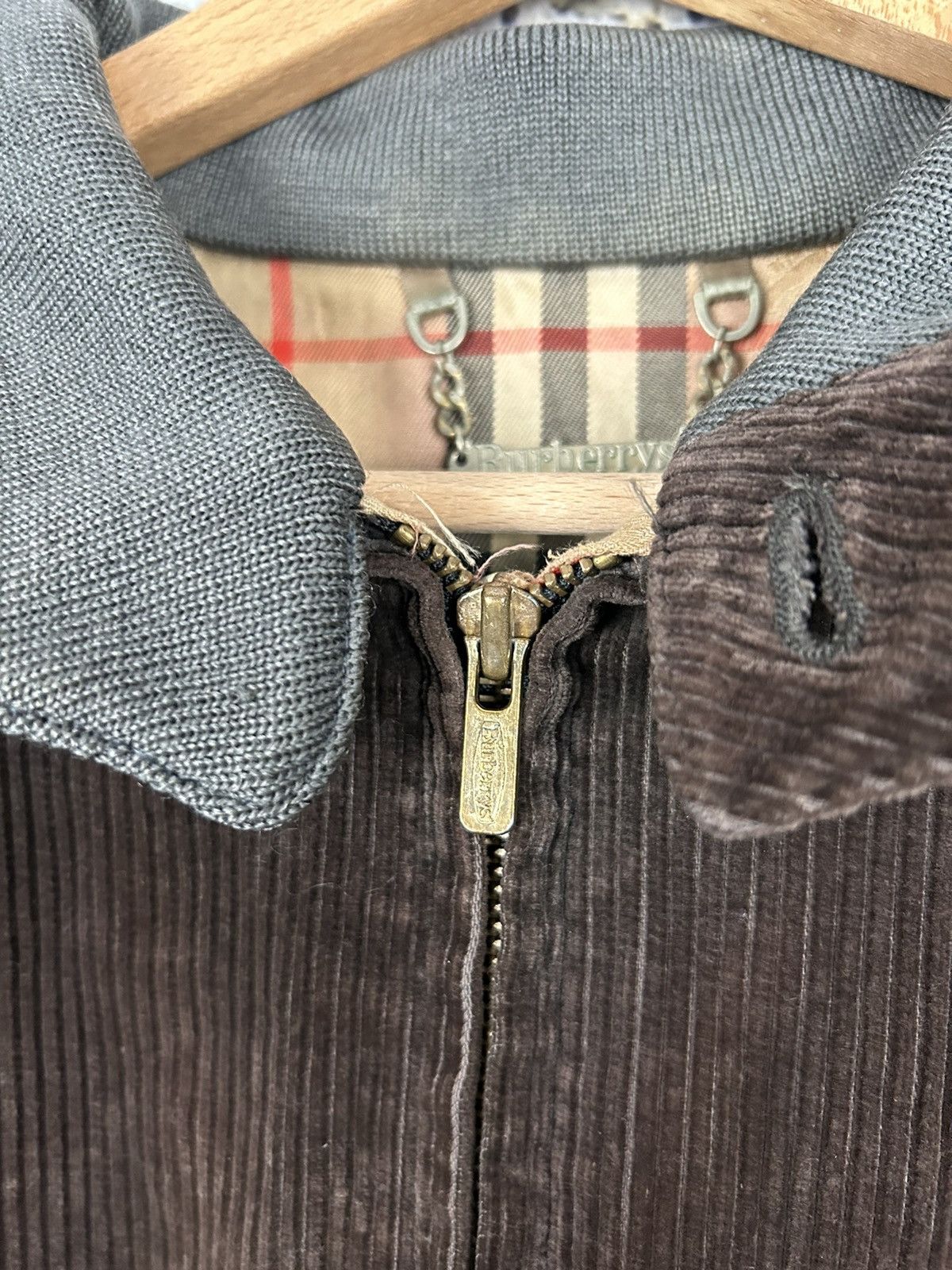 Burberry Vintage Burberrys 90s Corduroy Brown Bomber Jacket Rare Size US M / EU 48-50 / 2 - 8 Thumbnail