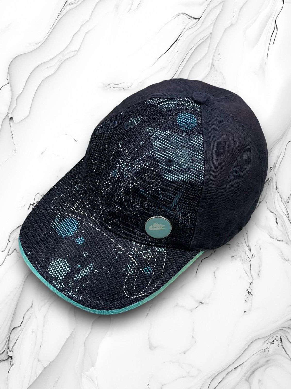 Nike × Vintage Vintage Y2K Nike Multicolour Mesh Logo Drill Cap Size ONE SIZE - 1 Thumbnail