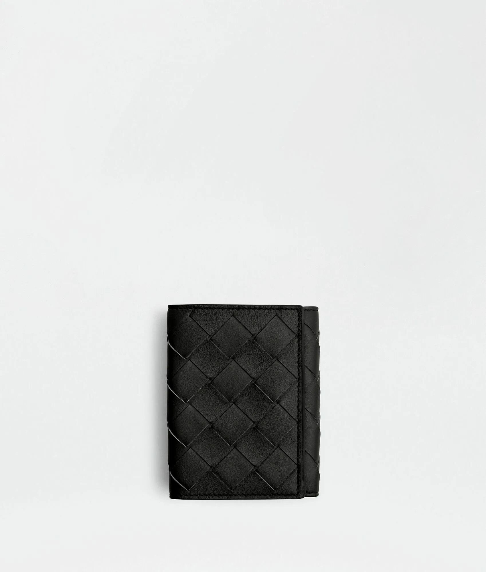 Bottega Veneta o1loc1c0824 Size: OS / Tri-Fold Flap Wallet in Black Size ONE SIZE - 1 Thumbnail