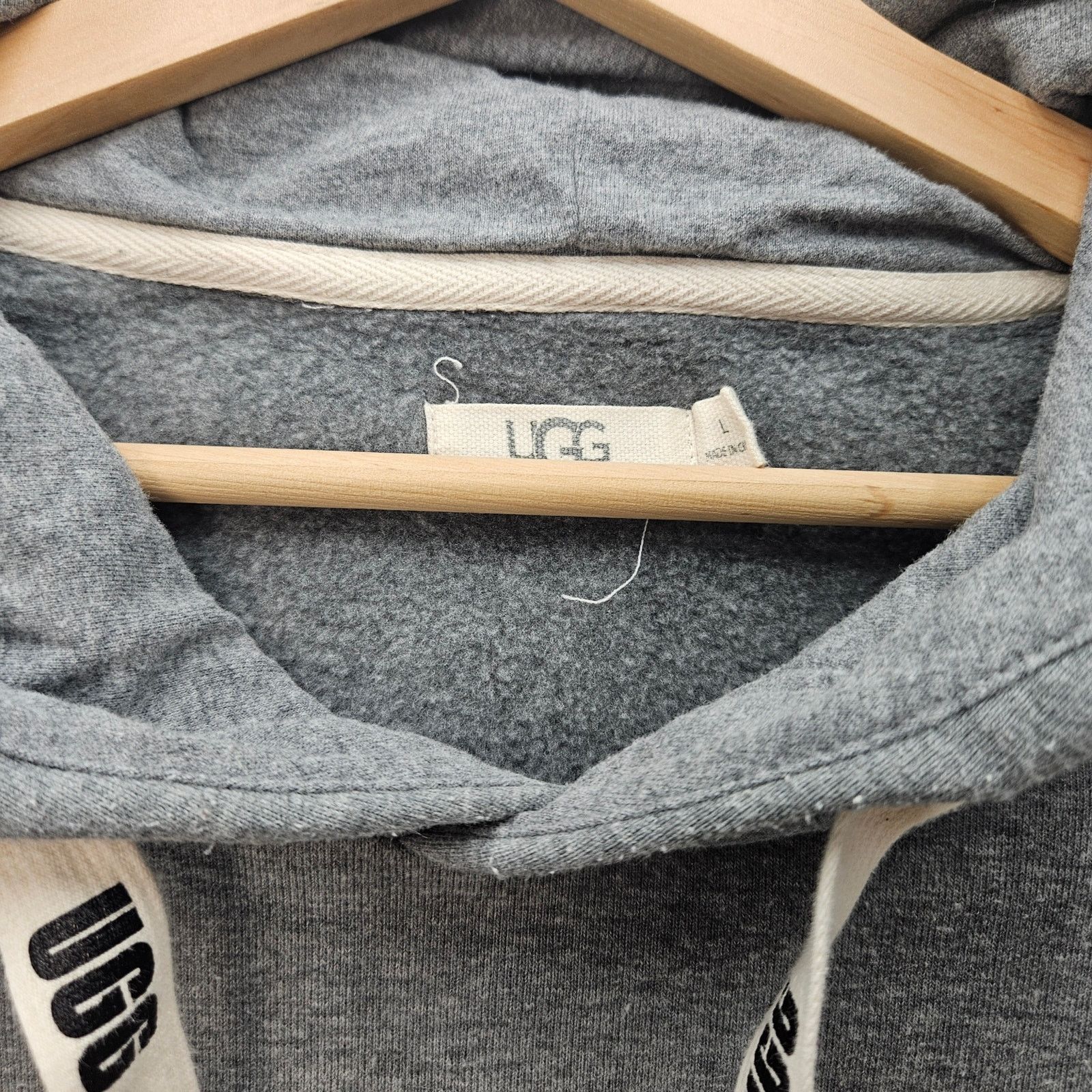 Ugg UGG WOMEN'S LARGE HEATHER GRAY HOODED SWEATER DRESS PILED Size L / US 10 / IT 46 - 3 Thumbnail