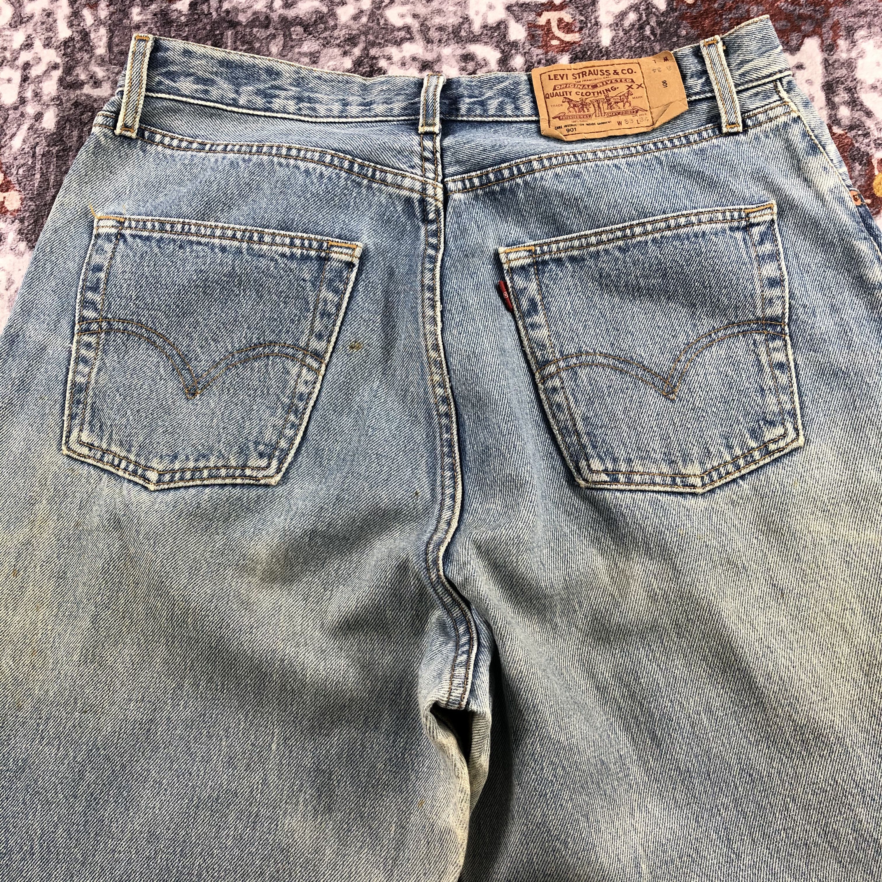 Levi's × Vintage Vintage Light Wash Levis 901 Jeans-JM2323 Size US 31 - 5 Thumbnail