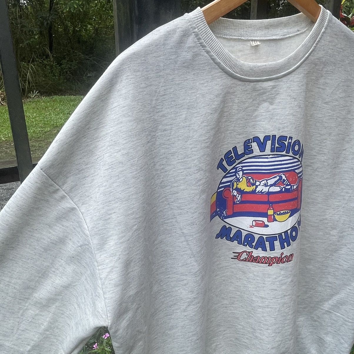 Japanese Brand × Vintage 🔥🇯🇵Vintage Television Champion Marathon Sweatshirts Size US L / EU 52-54 / 3 - 6 Thumbnail