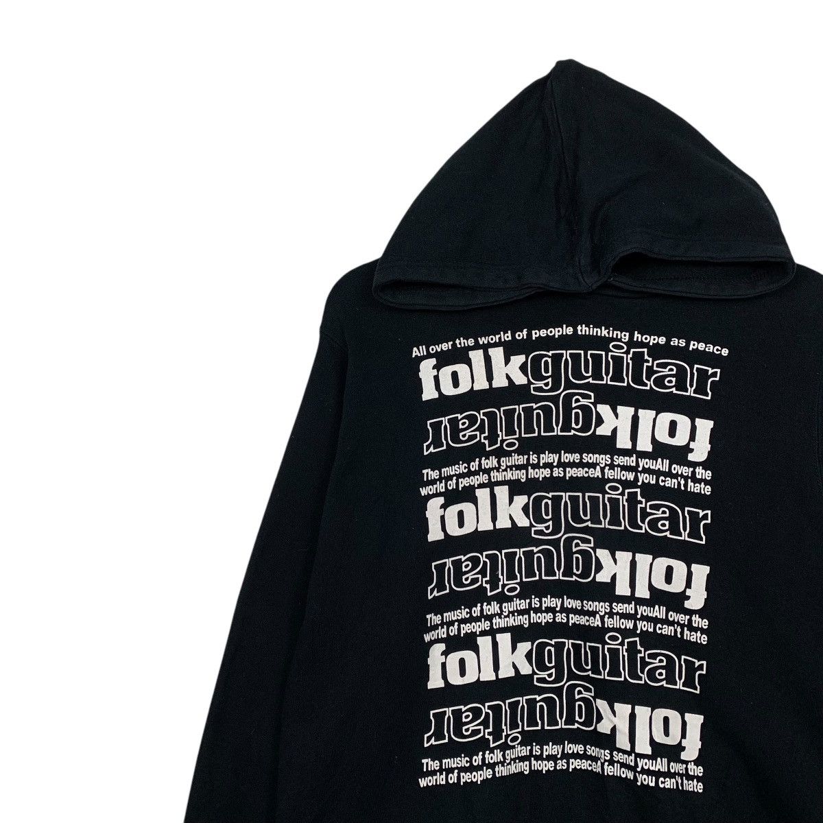 Japanese Brand Folk Guitar Pullover Hoodie Size US L / EU 52-54 / 3 - 6 Thumbnail