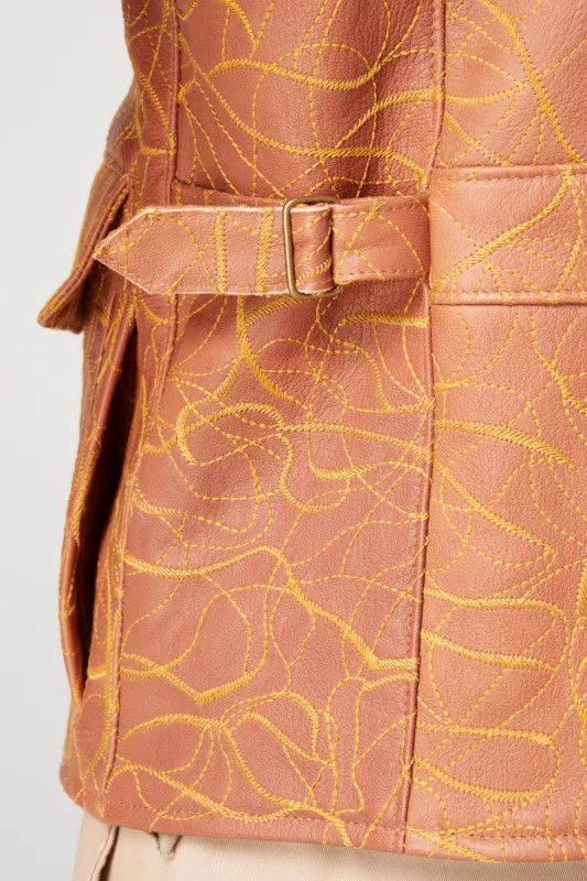 Gallery Dept. o1gr1nt0526 Broadway Billy Leather Jacket in Tan Size US S / EU 44-46 / 1 - 3 Thumbnail