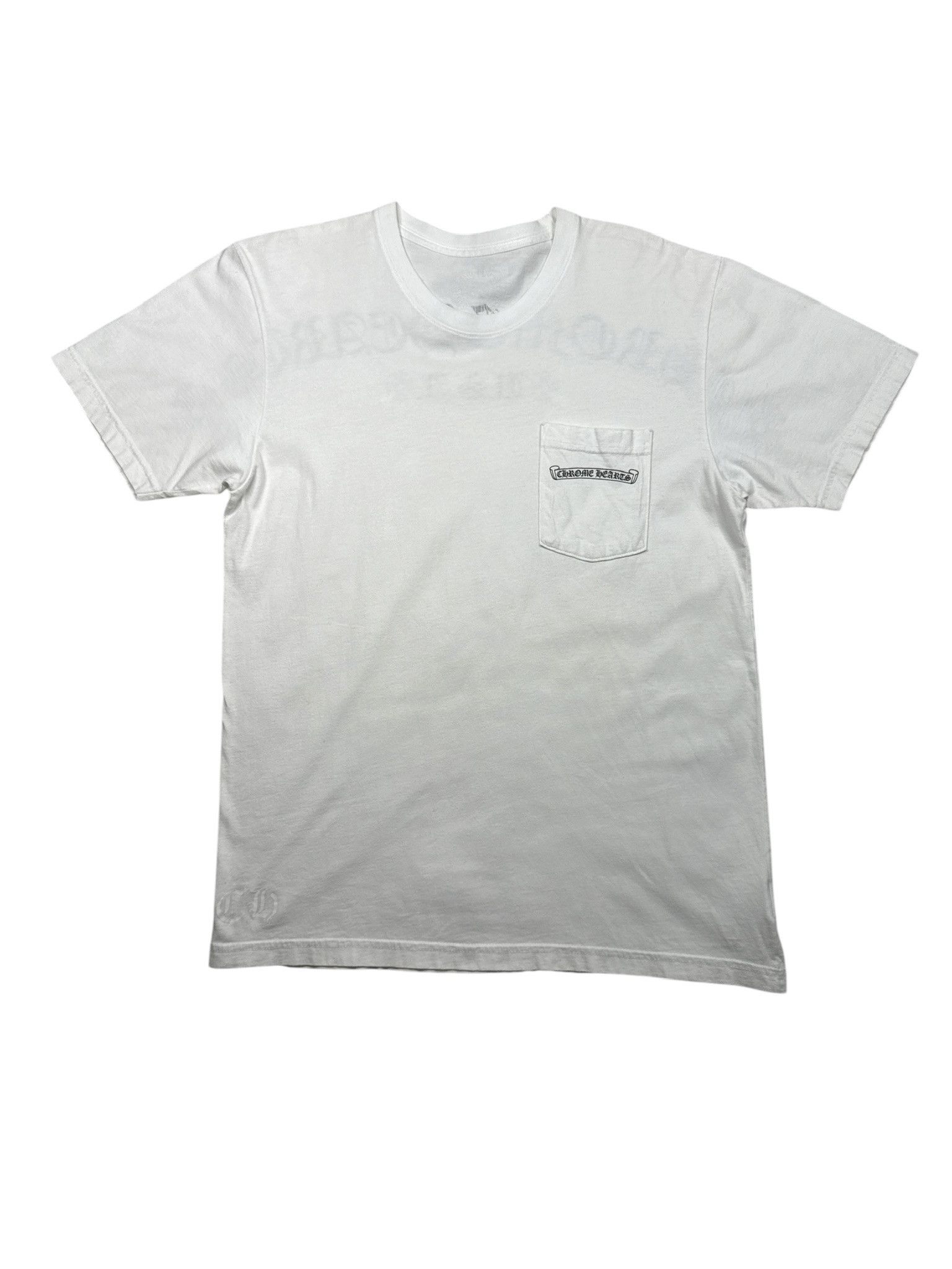 Chrome Hearts Chrome Hearts Shoulder Logo Pocket Tee USA Edition White Size US L / EU 52-54 / 3 - 1 Thumbnail