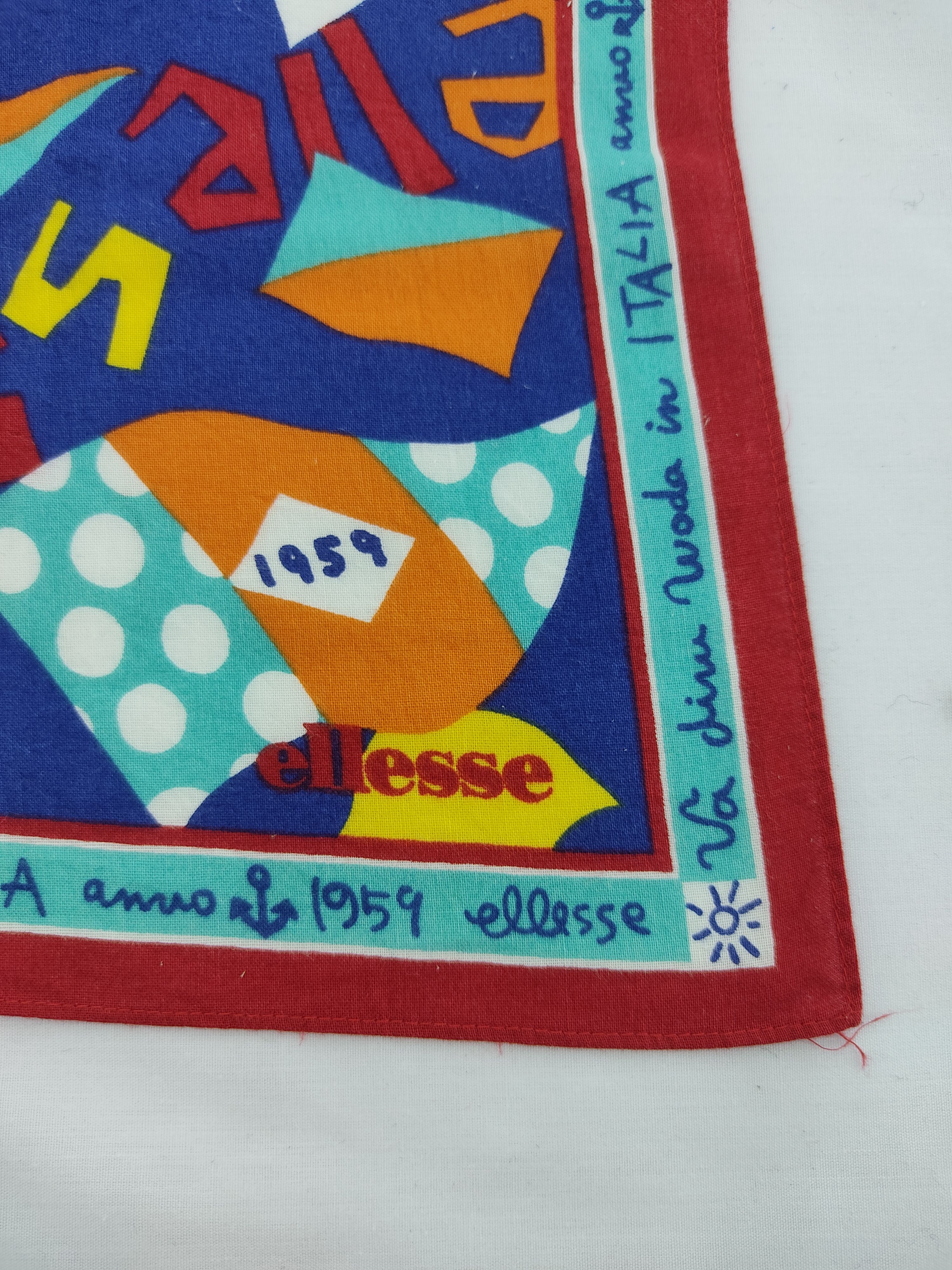 Ellesse × Vintage Vintage Ellesse Handkerchief / Neckwear / Bandana Size ONE SIZE - 5 Thumbnail