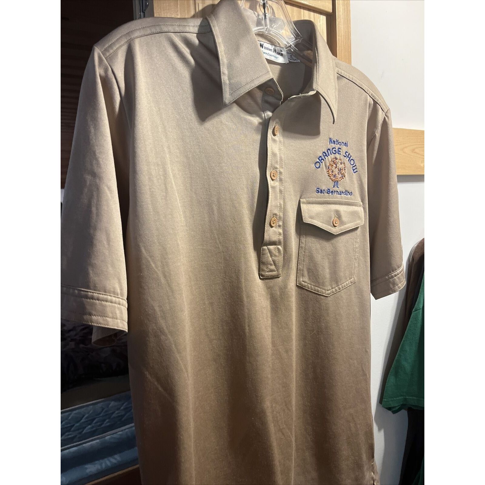 Other Winner Mate Vintage Men’s M Gold SS Polyester Polo Shirt Size US M / EU 48-50 / 2 - 10 Thumbnail