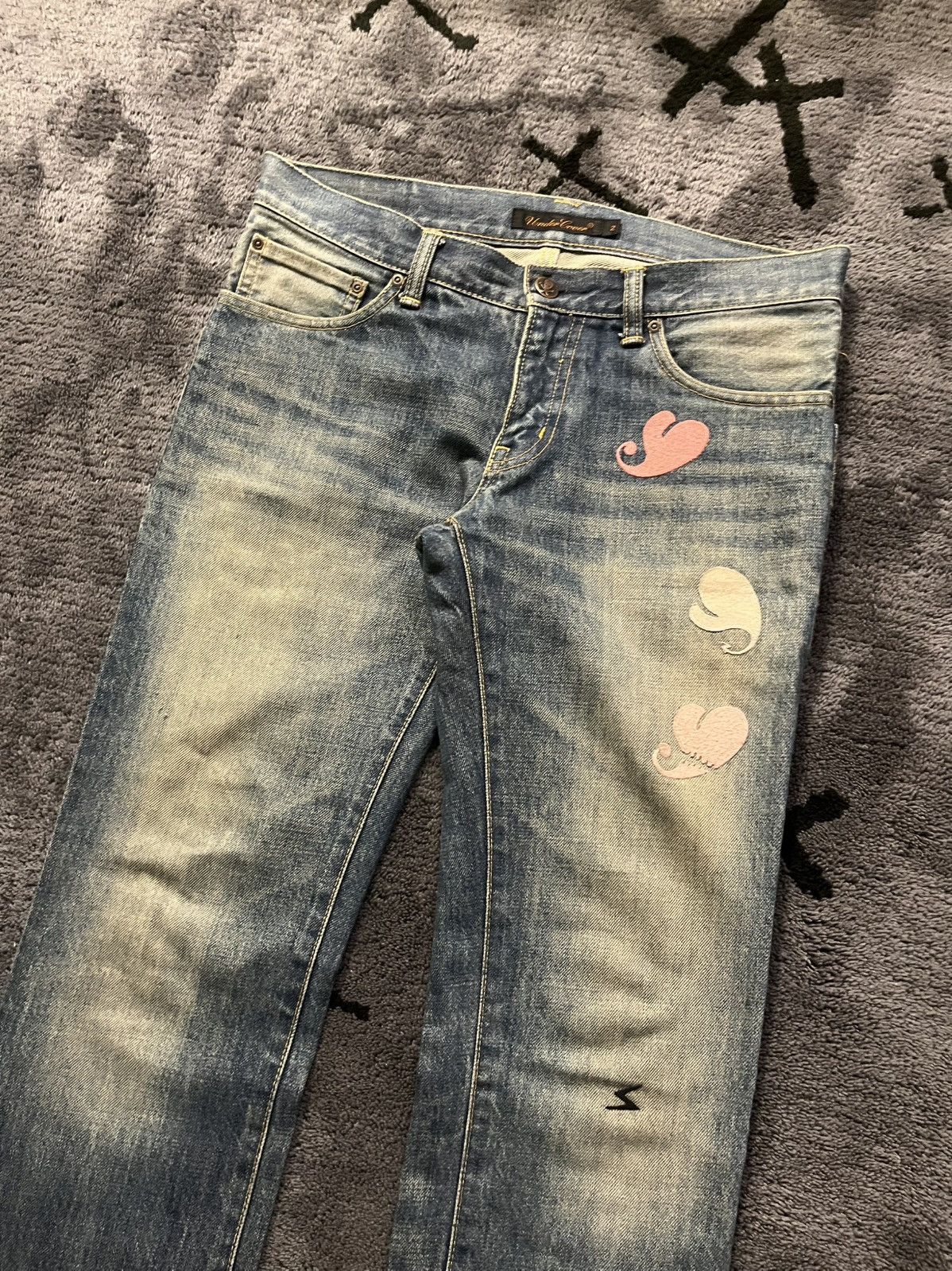 Undercover AW05 Arts & Crafts Heart Denim Size US 30 / EU 46 - 3 Thumbnail