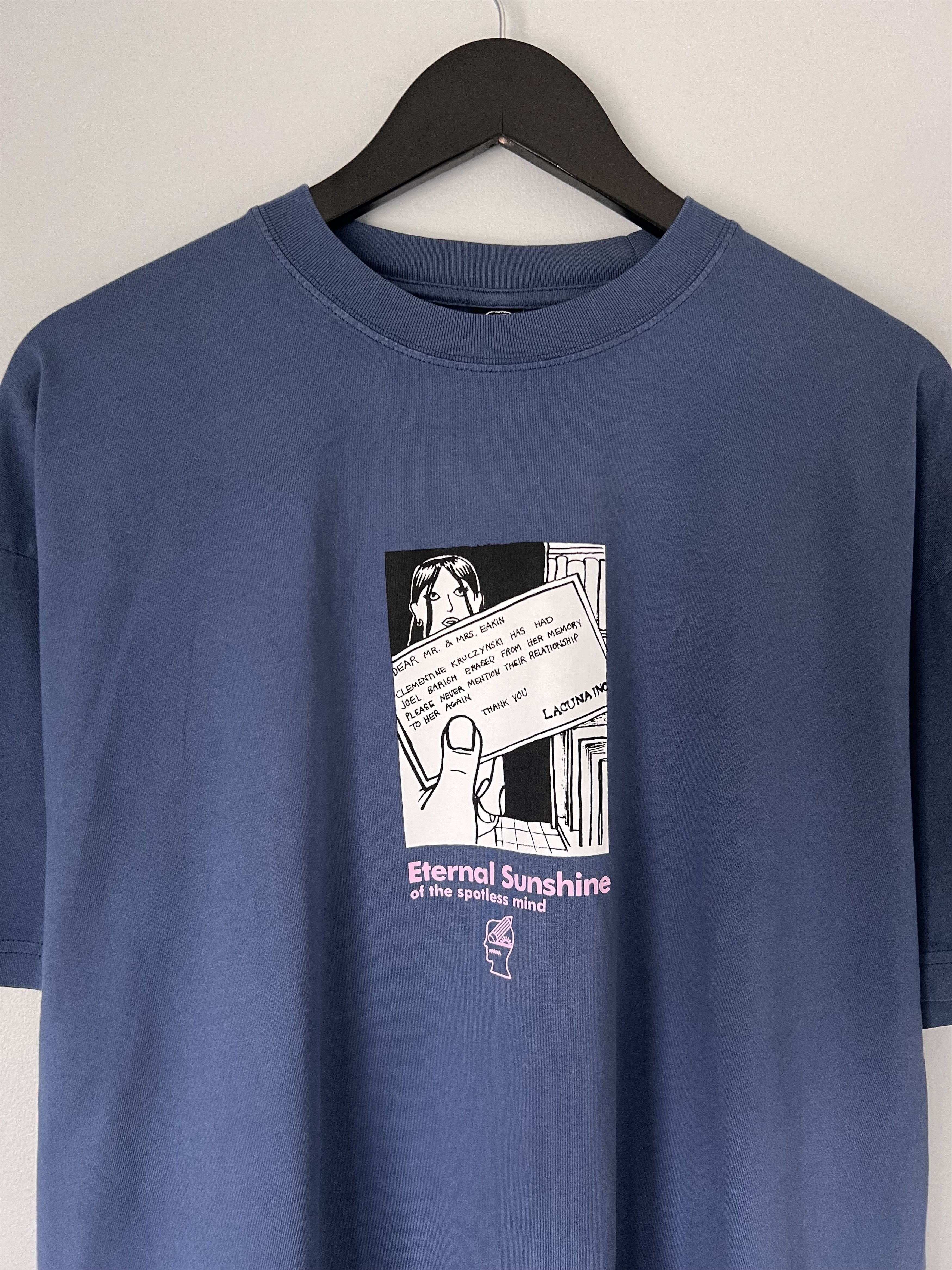 image of Brain Dead Eternal Sunshine Of The Spotless Mind Tee In Blue, Men's (Size Large)