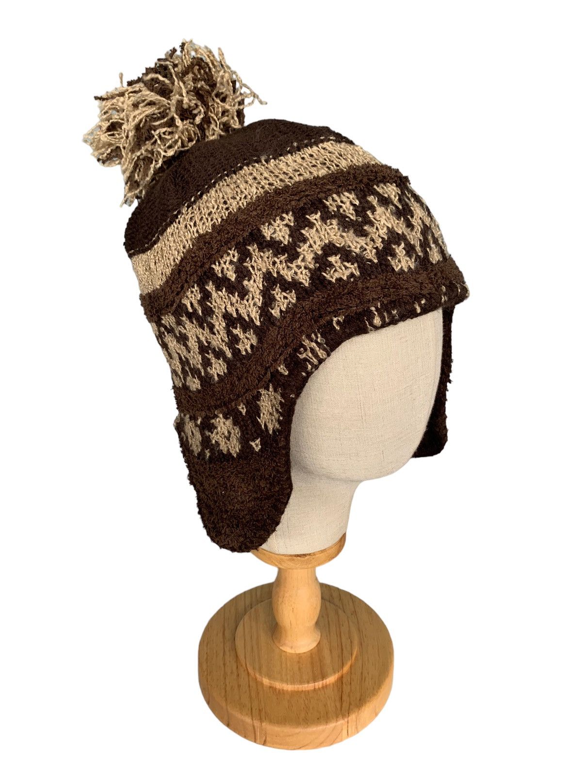 14th Addiction × Japanese Brand HIPPIES STYLE Grace Hats Earflap Knitted Beanie Hats Size ONE SIZE - 3 Thumbnail