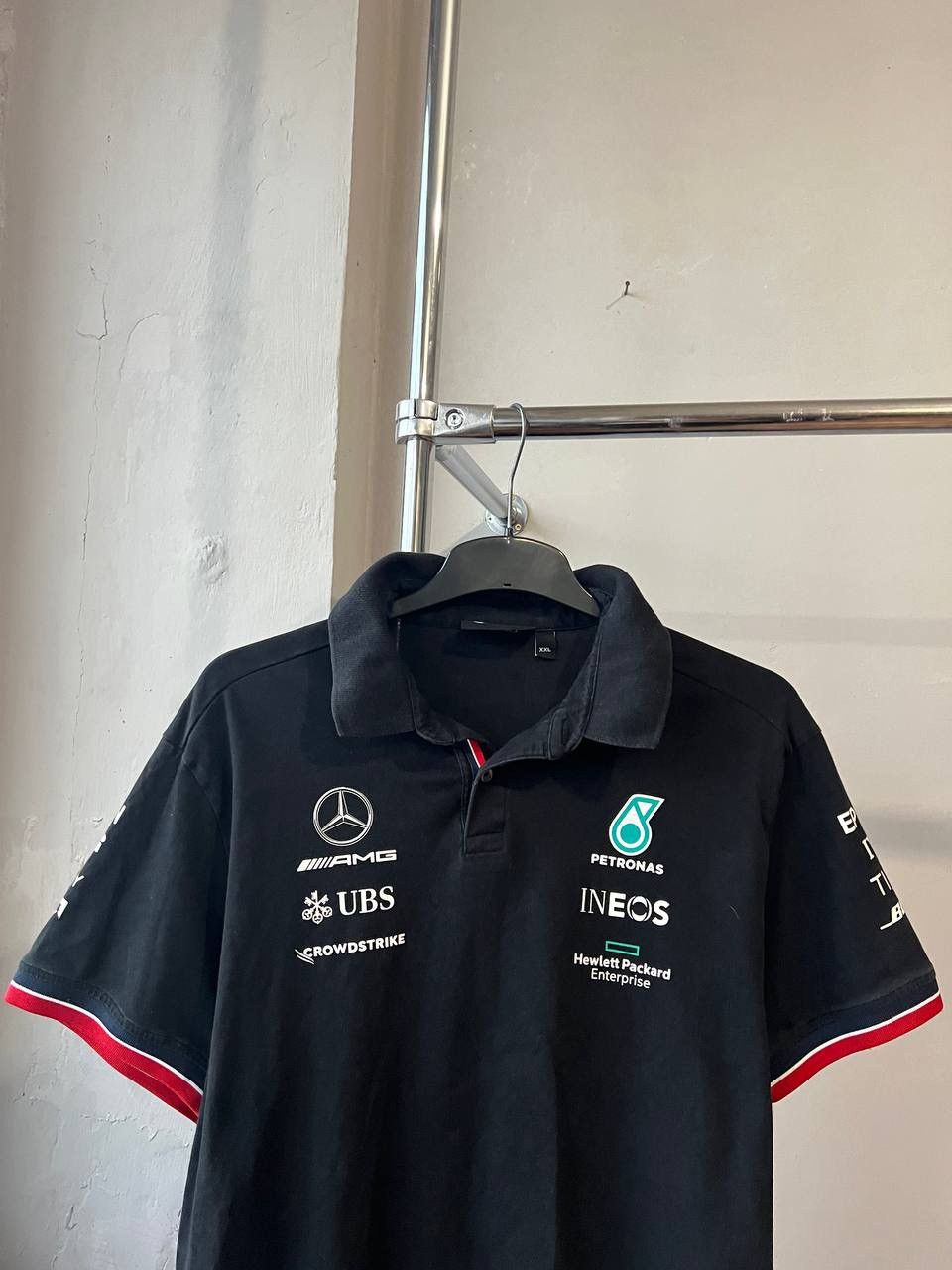 Formula 1 2021 MERCEDES BENZ AMG PETRONAS FORMULA ONE POLO JERSEY XXL Size US XXL / EU 58 / 5 - 3 Thumbnail
