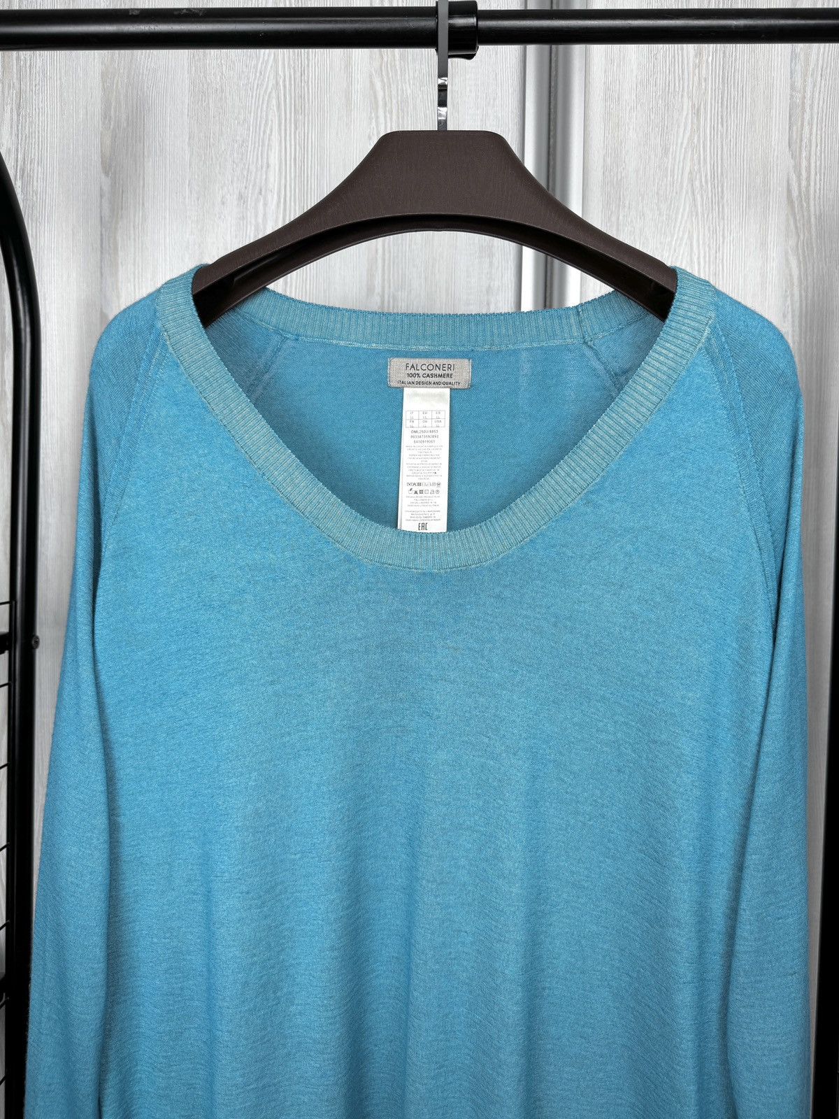 Other Falconeri Ultrafine 100% Cashmere U-Neck Sweater size L Size L / US 10 / IT 46 - 3 Thumbnail