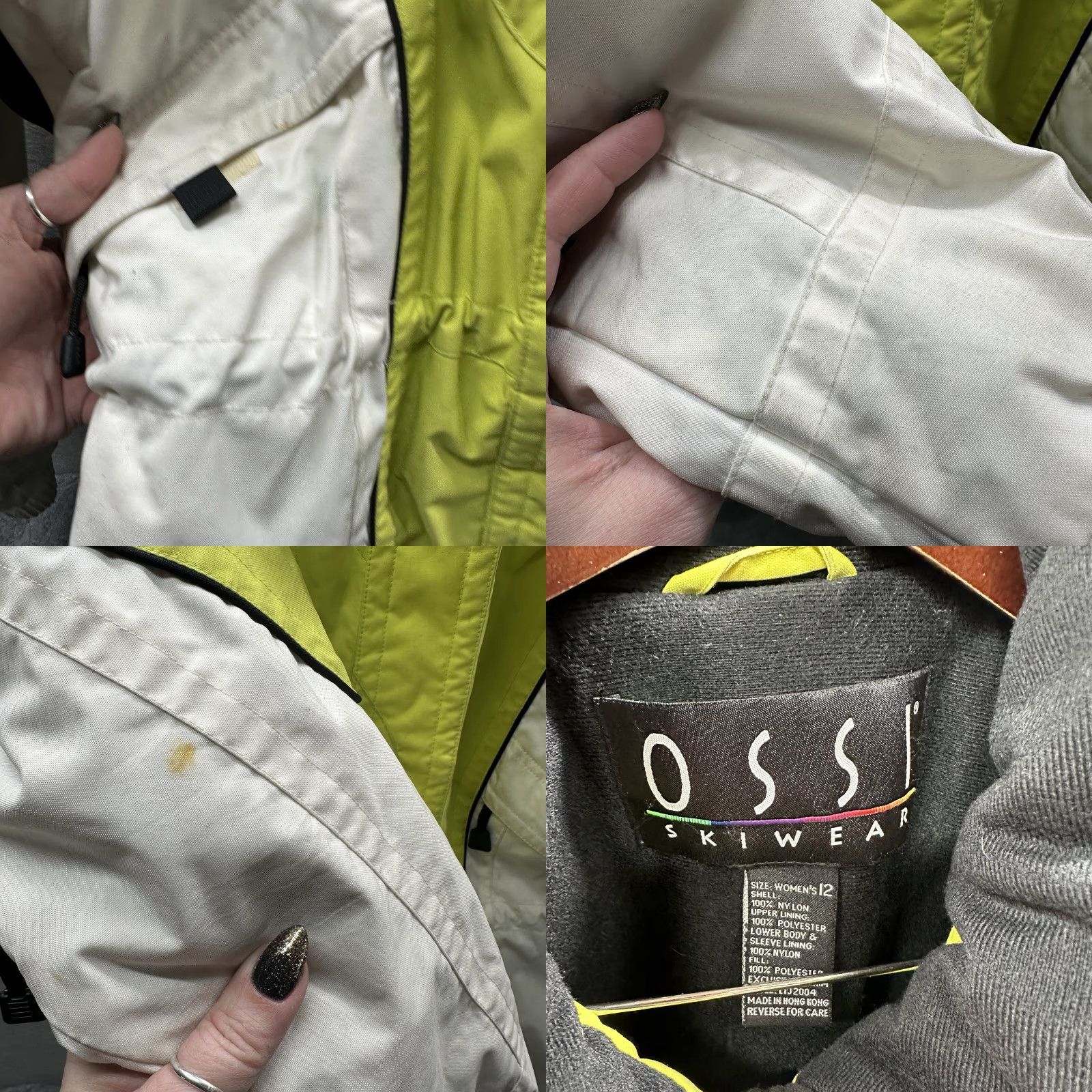 Vintage Vintage Ossi Skiwear Jacket Womens 12 Lined Parka Snow 80’s Retro 90s y2k Ski Size XL / US 12-14 / IT 48-50 - 8 Thumbnail