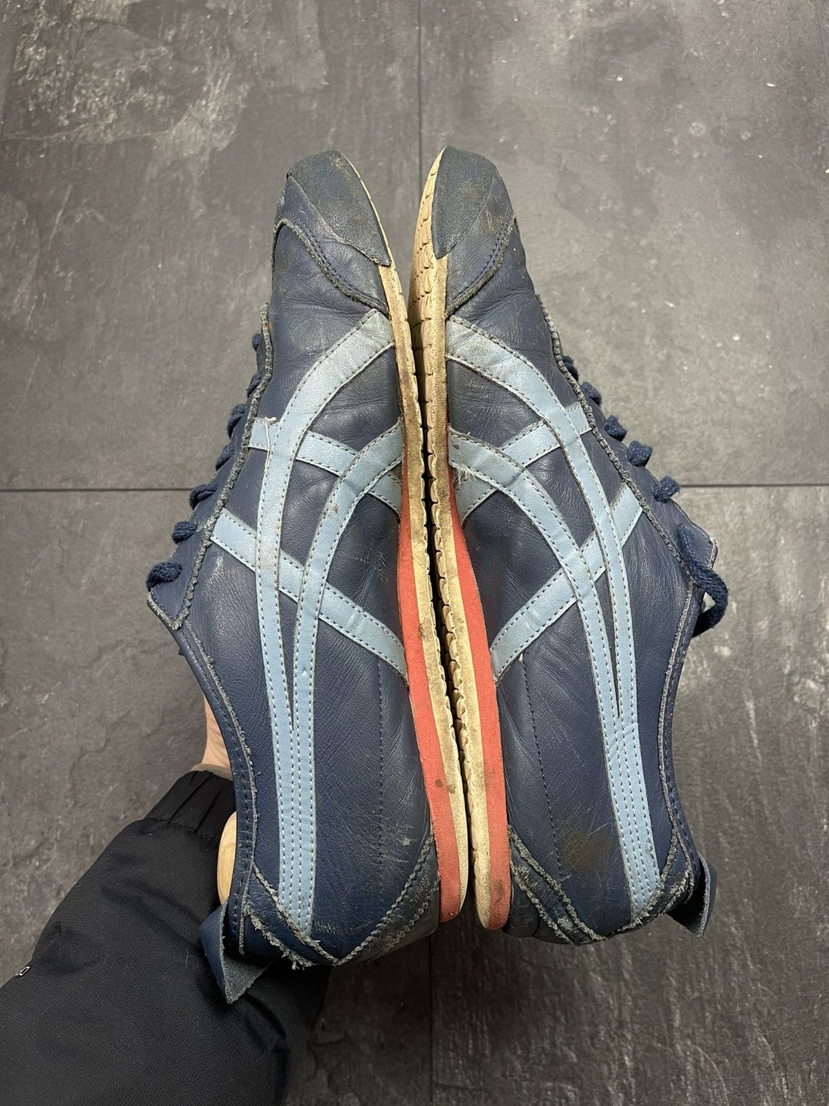 Asics × Japanese Brand × Streetwear Asics Tiger Onitsuka Leather Vintage Sneakers 90s Size US 12 / EU 45 - 13 Thumbnail